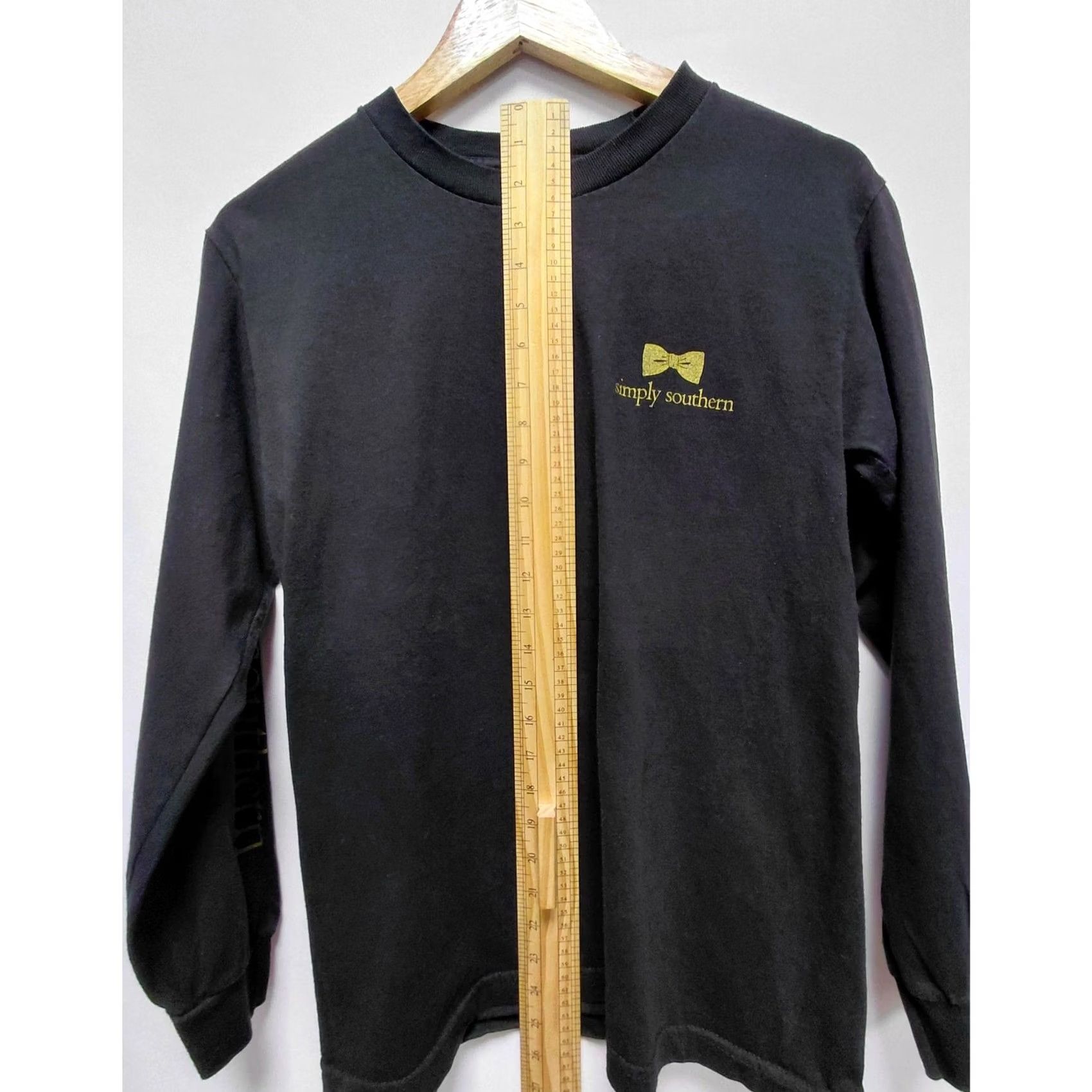 Vintage Simply Southern Graphic Knit Long Sleeve Shirt Women XS Black See Measurements Size XS / US 0-2 / IT 36-38 - 7 Thumbnail