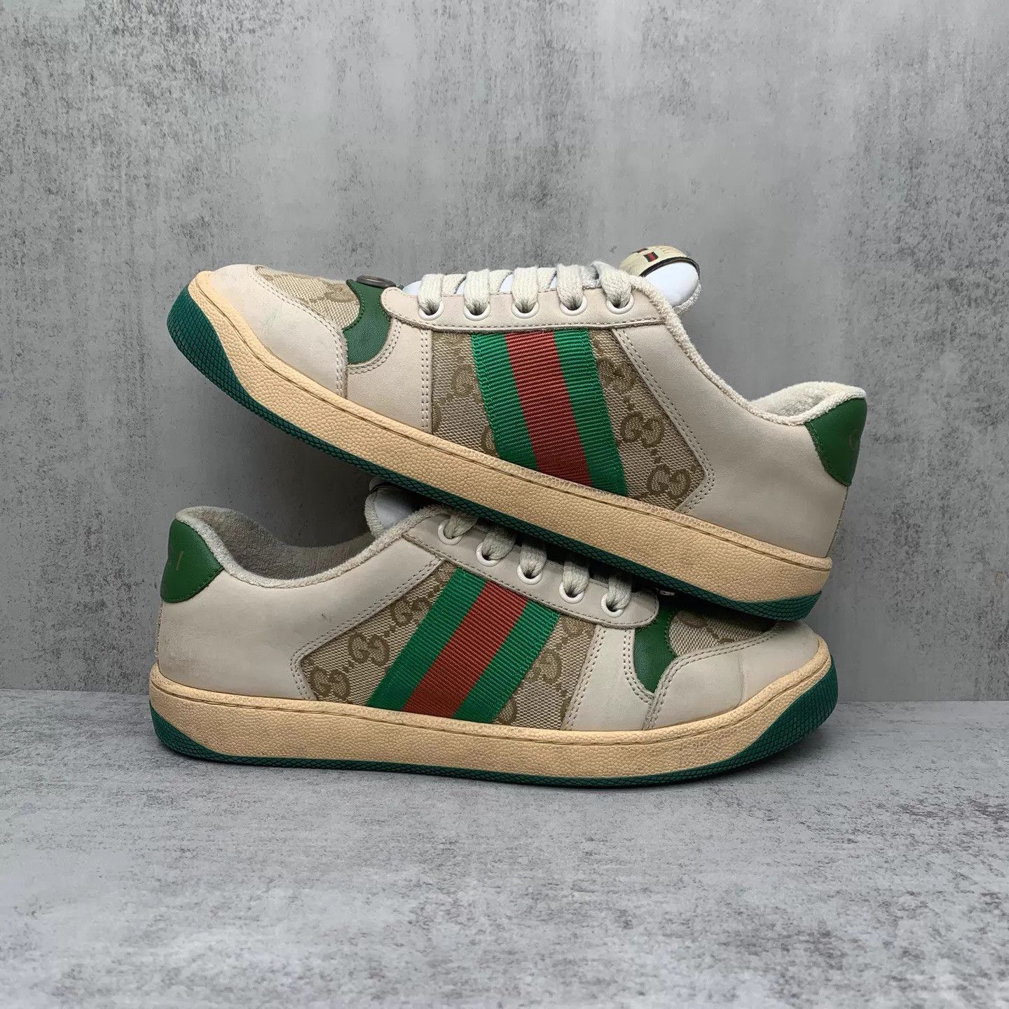 Gucci Gucci distressed sneakers green heel 37 EUR 98 new Size US 6.5 / IT 36.5 - 2 Thumbnail