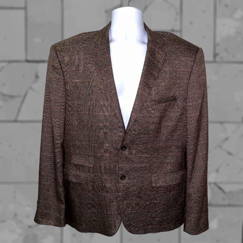Marcs Marc Darcy London Sport Coat Mens 48R Brown Polyester/Viscose 2 Button Size US M / EU 48-50 / 2 - 1 Thumbnail