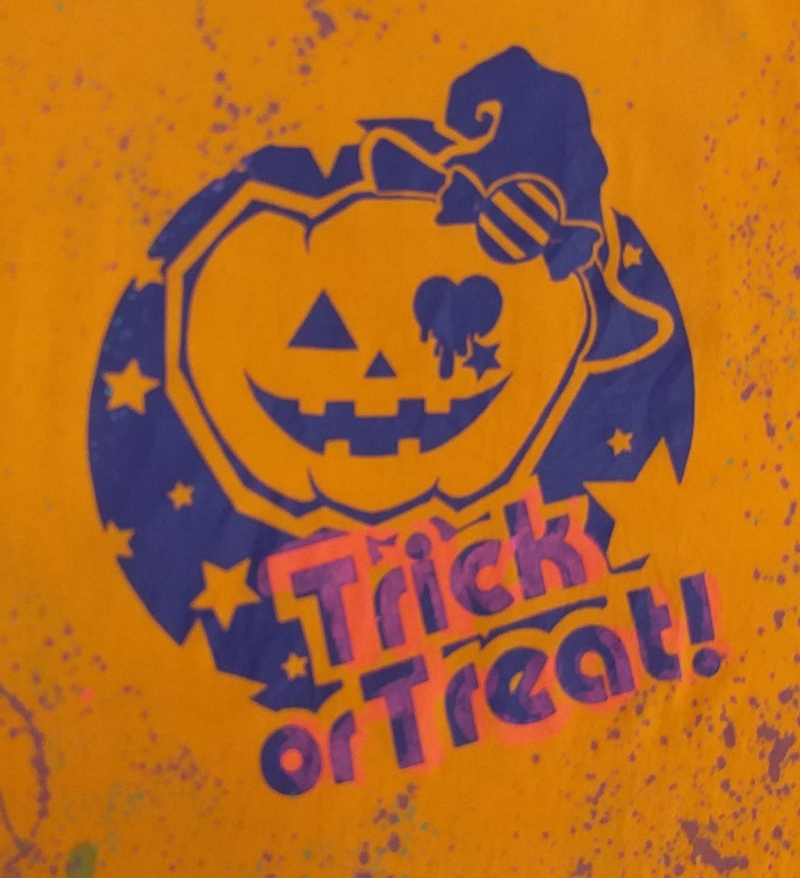 Japanese Brand Vintage Trick Or Treat Emoji Art T-shirt -A028 Size US M / EU 48-50 / 2 - 4 Thumbnail