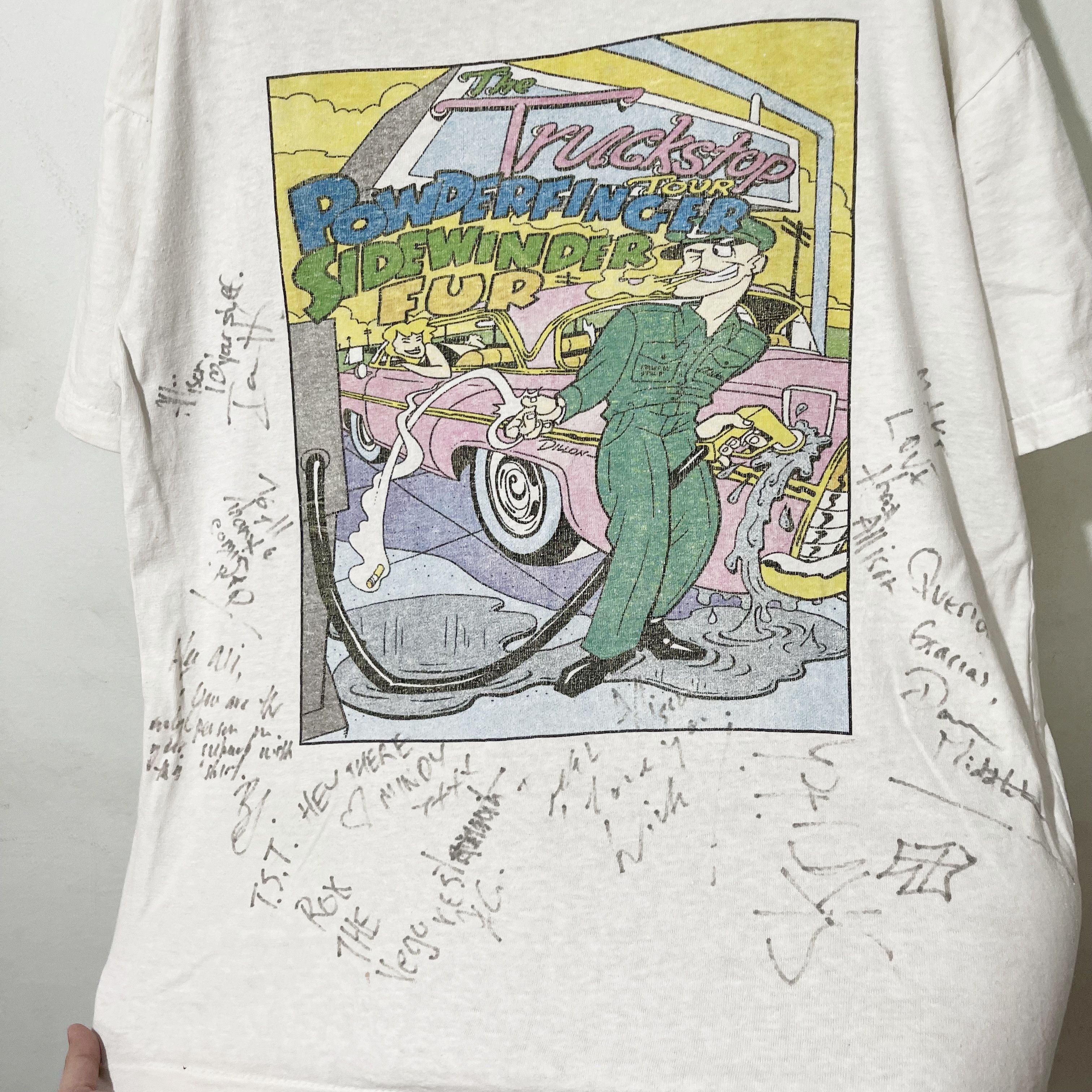 Band Tees Vintage 90s Powderfinger Sidewinder Fur Truckstop T-Shirt Size US M / EU 48-50 / 2 - 3 Thumbnail