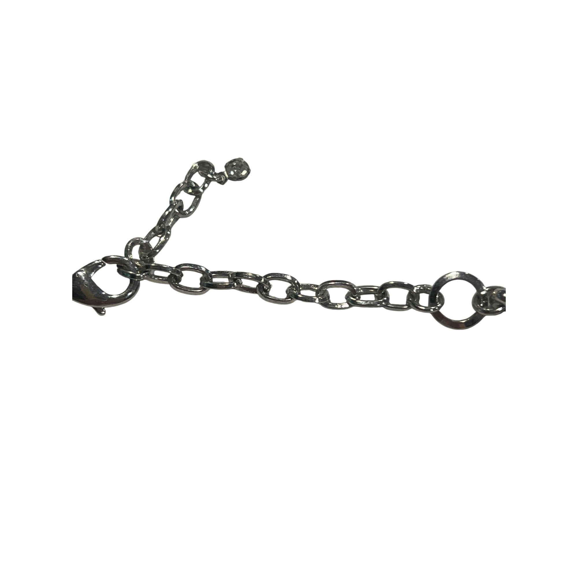 Other Hammered Silver Tone Metal Collar Necklace Articulated Choke Size ONE SIZE - 4 Thumbnail