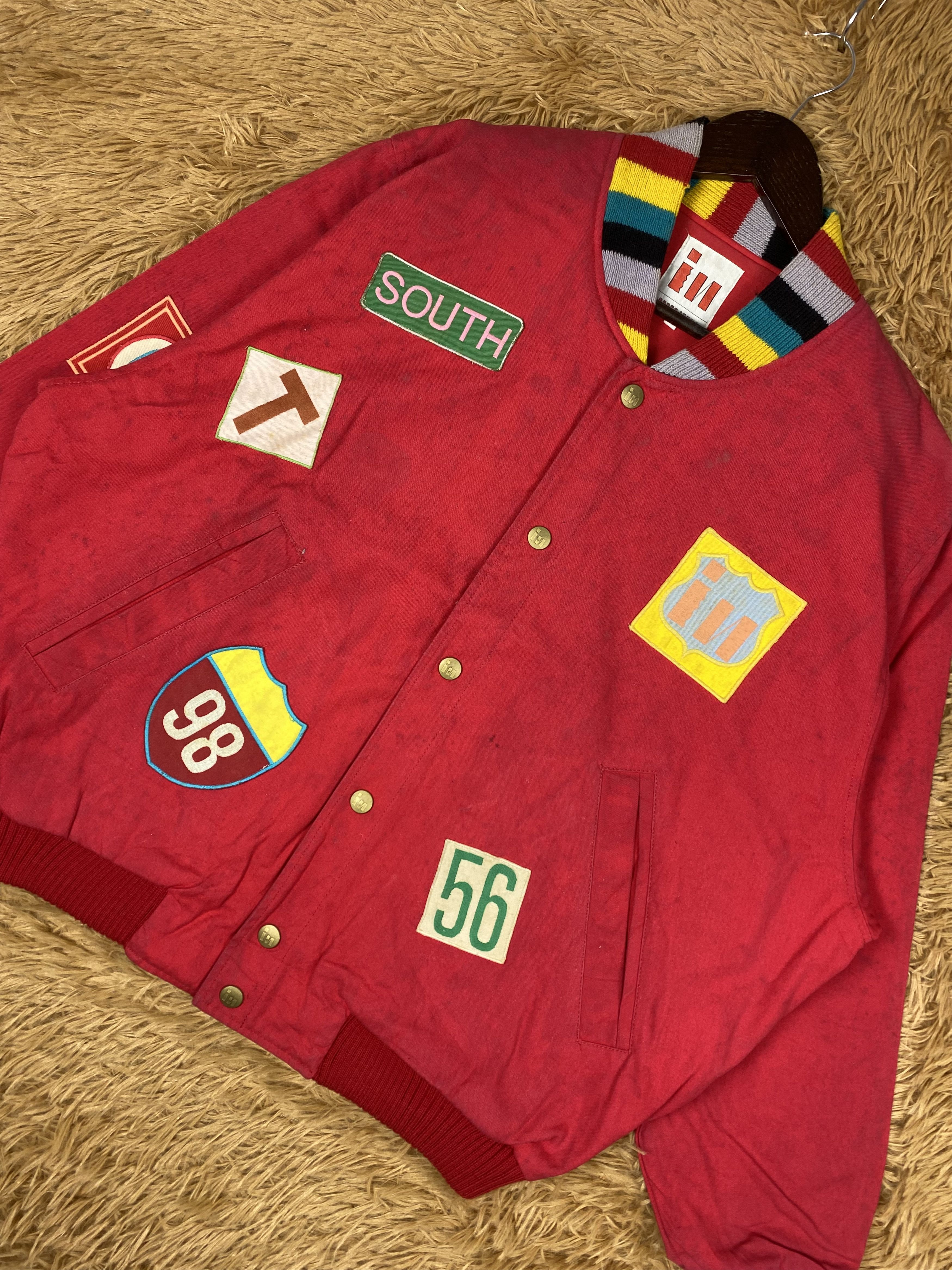 Japanese Brand Vintage I.N. Express Nobuo Ikeda Varsity Jacket DJ0971 Size US L / EU 52-54 / 3 - 2 Thumbnail