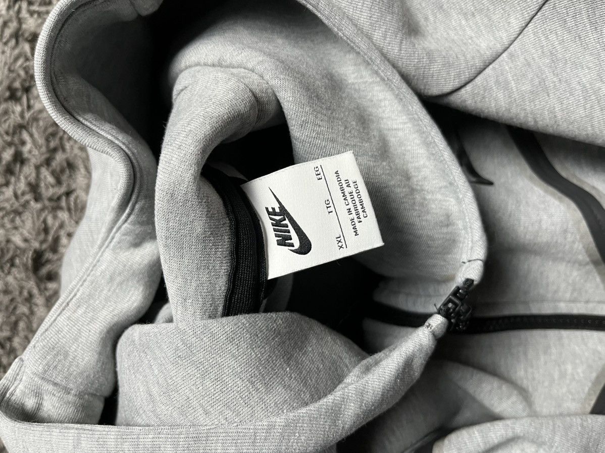 Nike Nike Tech Fleece Full-Zip Windrunner Hoodie Grey Size US XXL / EU 58 / 5 - 9 Thumbnail