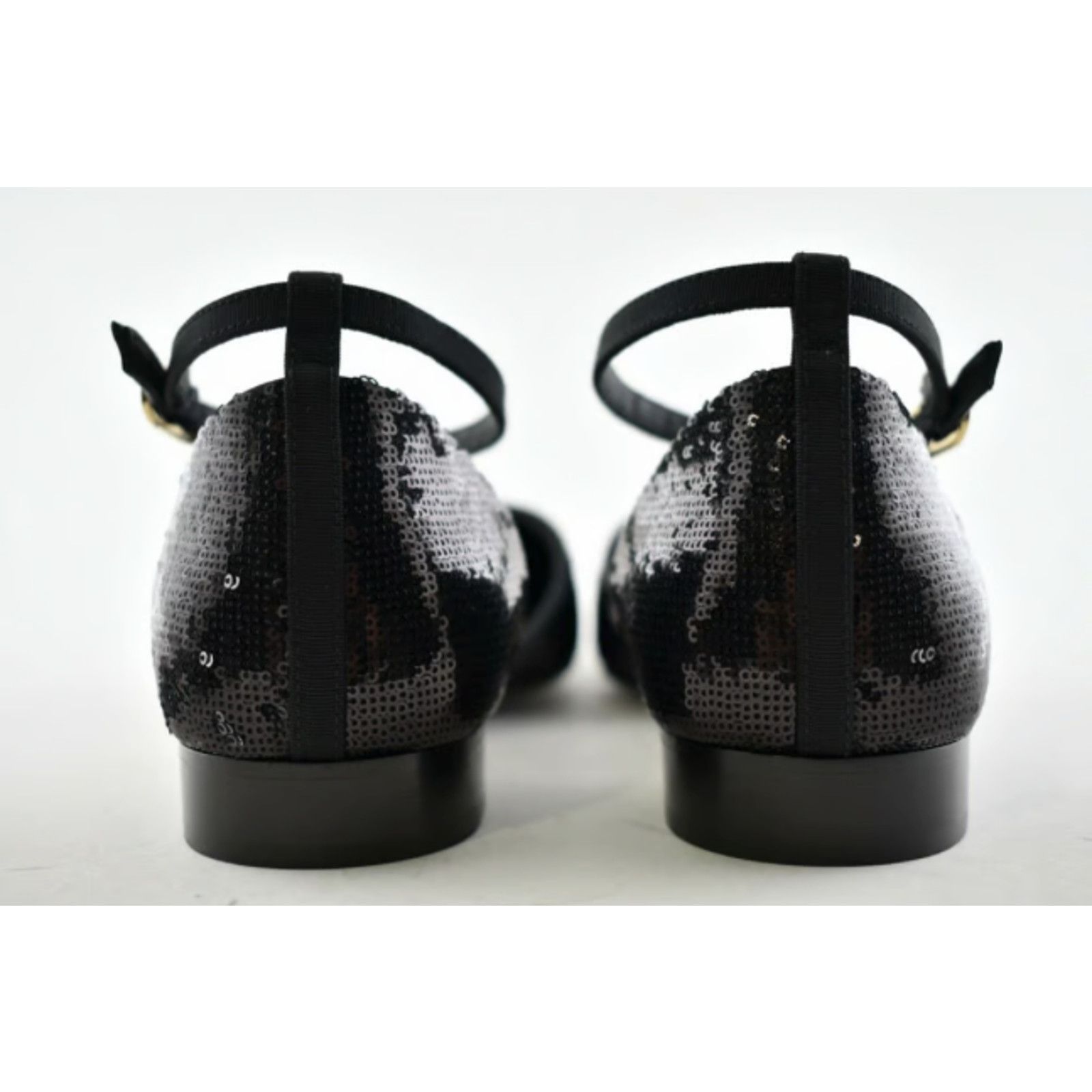 Chanel 20S Sequin Mary Jane Ankle Strap Ballet Ballerina Flat 38 Size US 8 / IT 38 - 11 Thumbnail