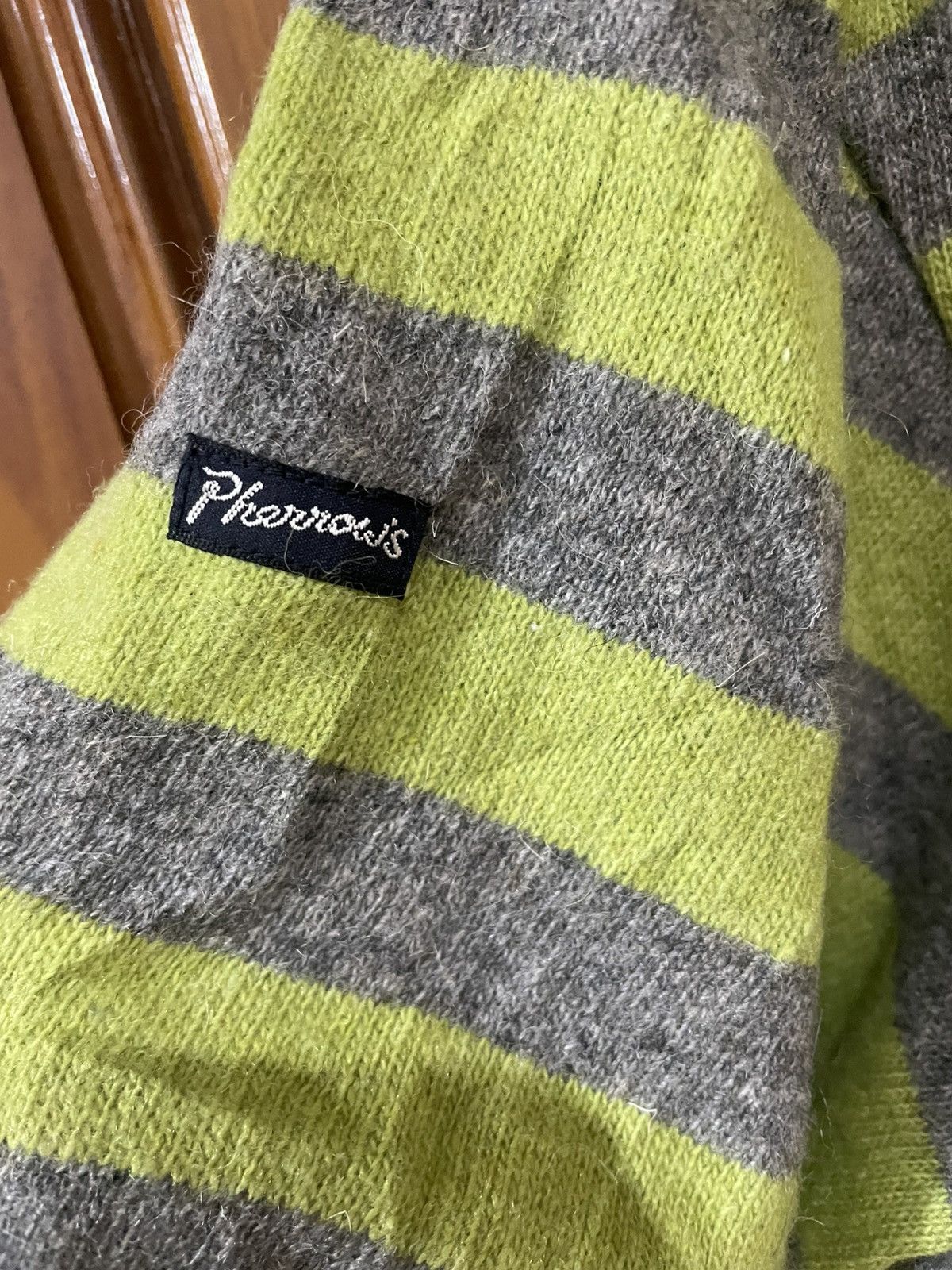 Japanese Brand Pherrows Sportswear Knit Sweater Size L / US 10 / IT 46 - 6 Thumbnail