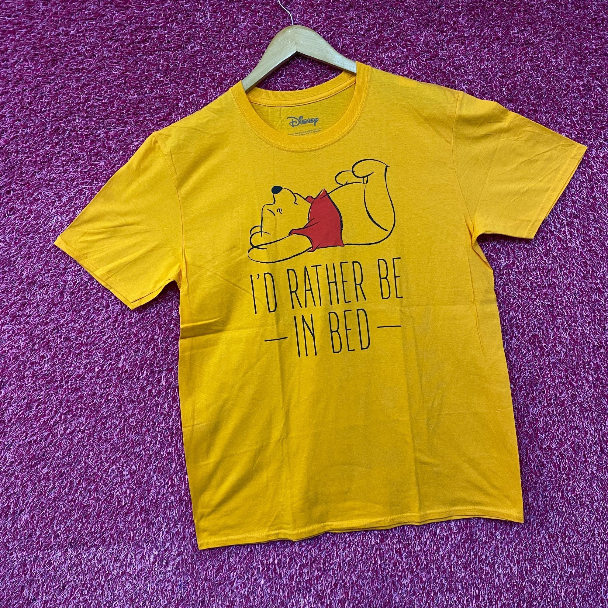 Disney Disney Winnie the Pooh I'd Rather Be In Bed T-Shirt Large Size US L / EU 52-54 / 3 - 3 Thumbnail