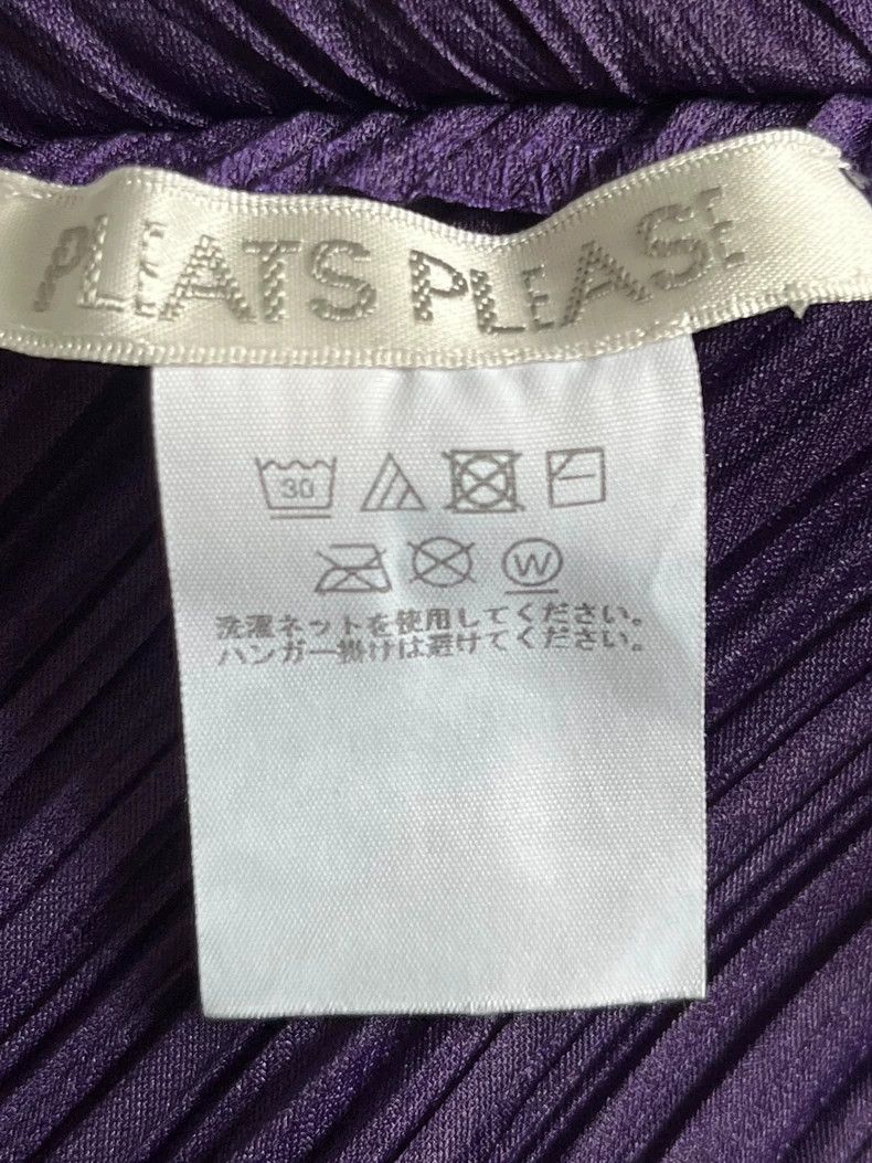 Issey Miyake Issey Miyake size:3 Purple pleated long-sleeved top Size S / US 4 / IT 40 - 3 Thumbnail