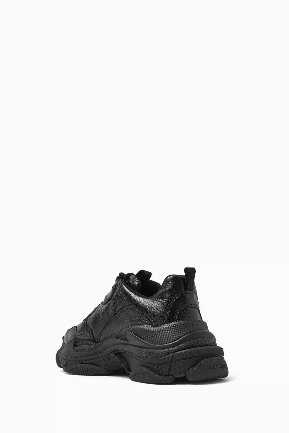 Balenciaga o1mt1gz1024 Triple S Denim Sneakers in Black Size US 8 / IT 38 - 3 Thumbnail