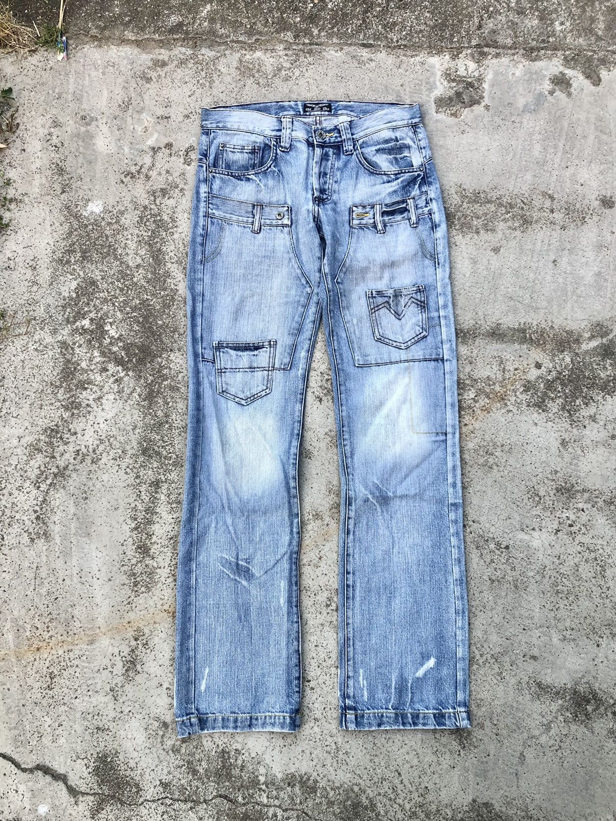 Avant Garde × Japanese Brand × Streetwear DOUBLE KNEE MULTIPOCKET 