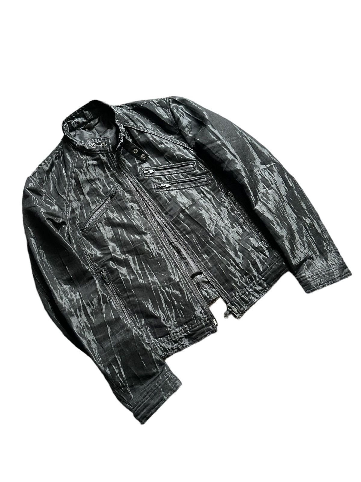 Yohji Yamamoto 00s A.A.R by Yohji Yamamoto biker zipper jacket Size US M / EU 48-50 / 2 - 4 Thumbnail