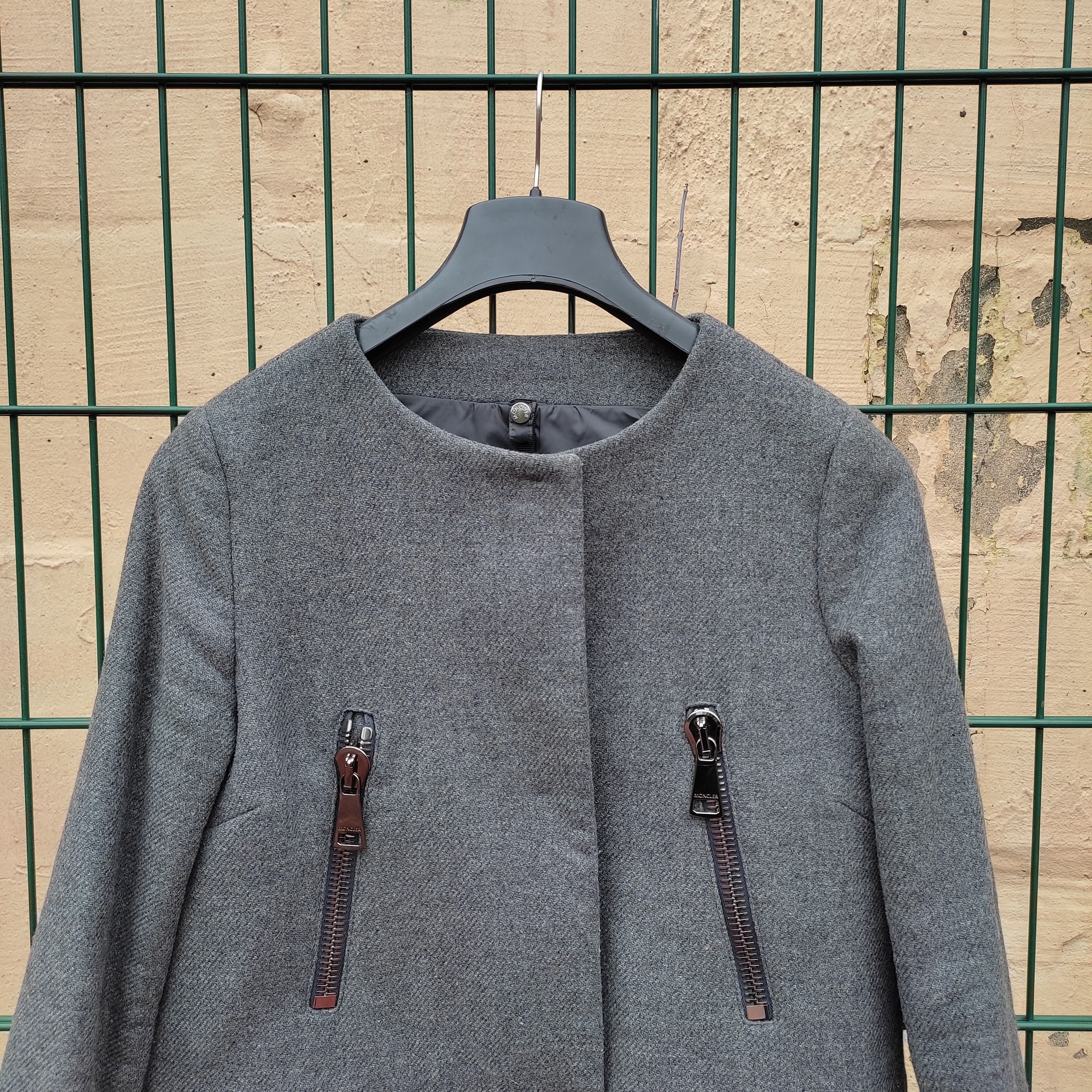 Moncler Womens Moncler Euphemia Giubbotto Wool Coat Jacket Blazer Size S / US 4 / IT 40 - 5 Thumbnail
