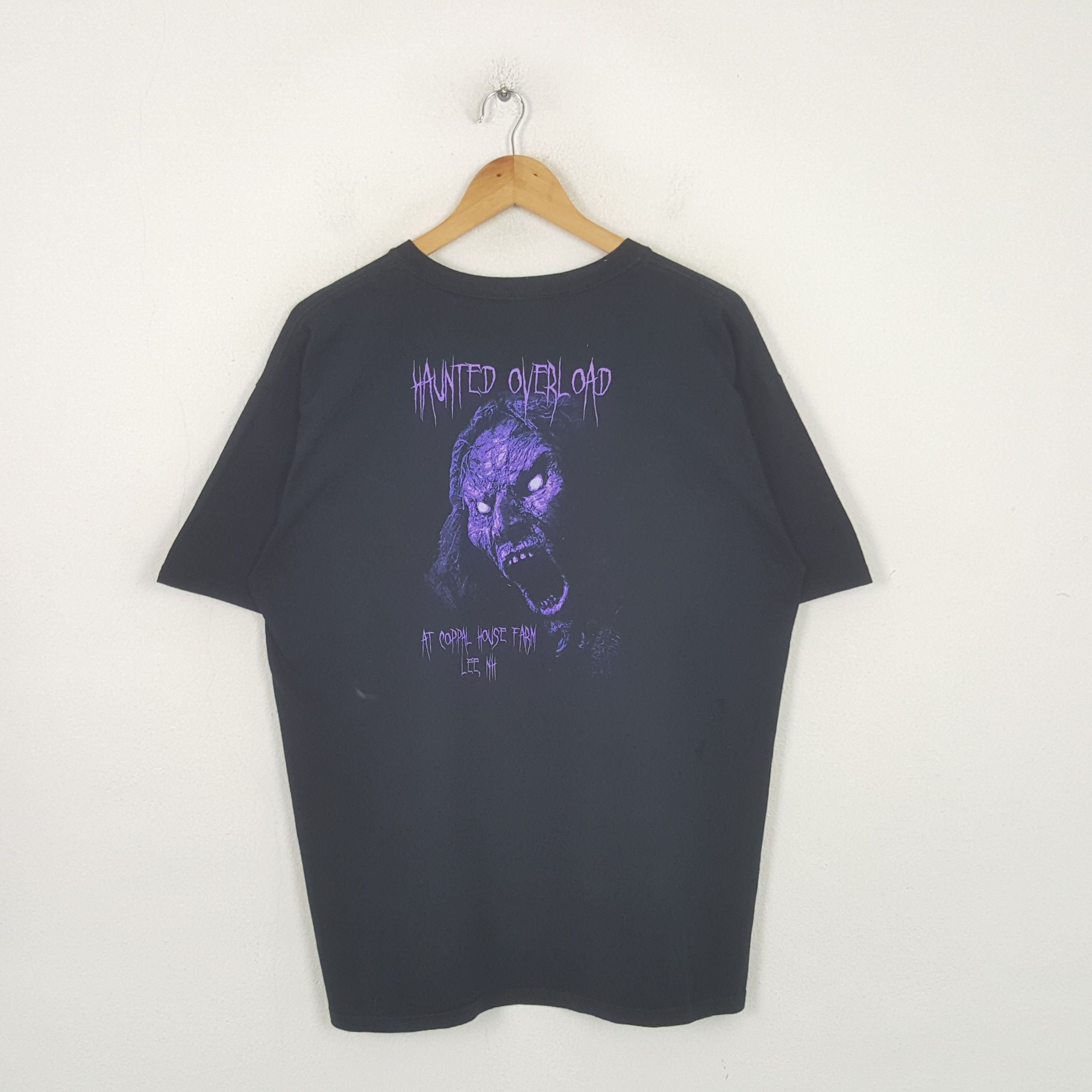 Gildan Vintage Hunter Overload Horror Halloween Game Tshirt RR1 Size US L / EU 52-54 / 3 - 1 Thumbnail