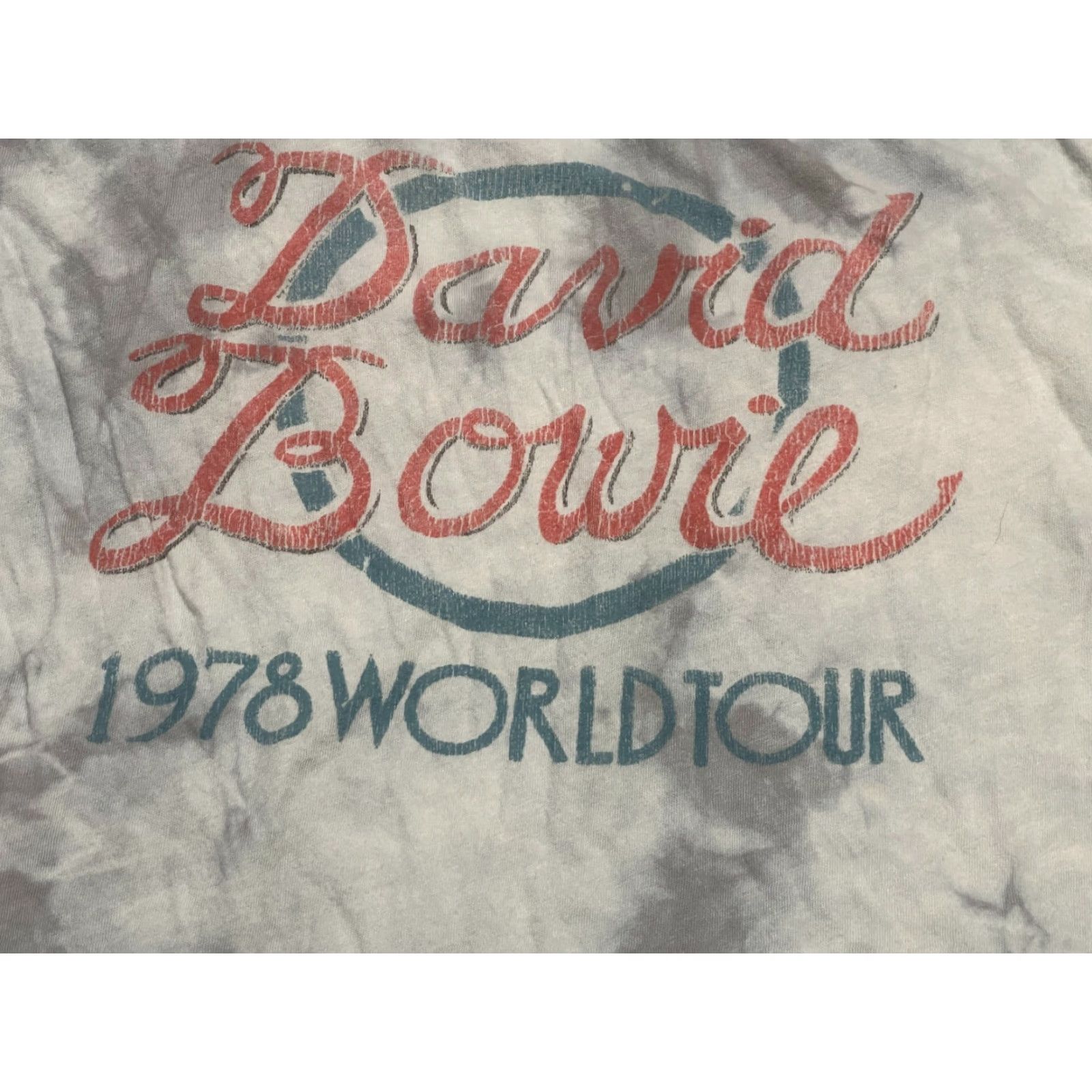 Vintage Bowie Shirt Womens Medium Gray David Bowie 1978 World Tour T-Shirt Short Sleeve Pullover Casual Regular Size M Pattern Solid Vintage No Size M / US 6-8 / IT 42-44 - 5 Thumbnail