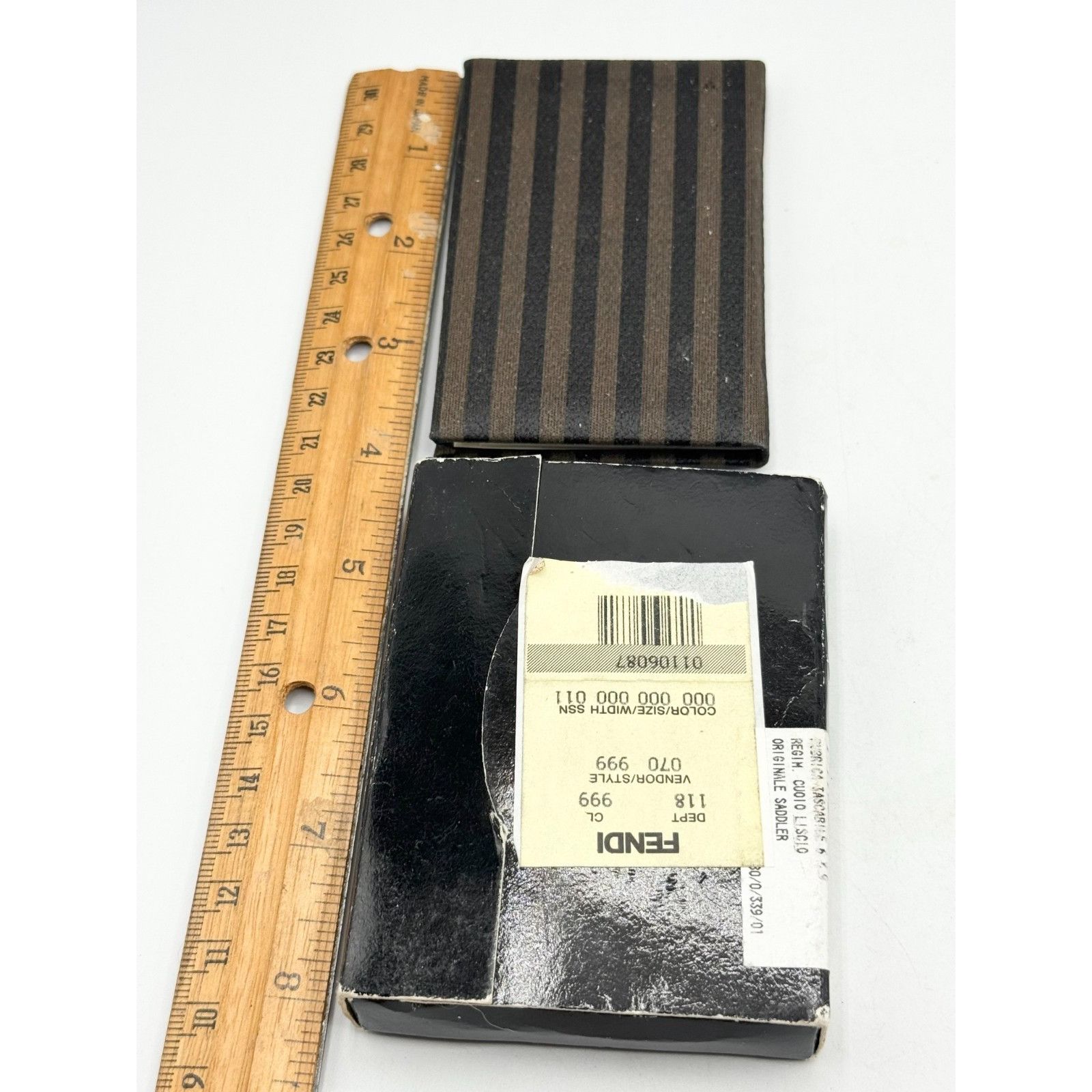 Fendi Vintage Fendi Leather Pequin stripe Address Book in Box NWT Size ONE SIZE - 5 Thumbnail