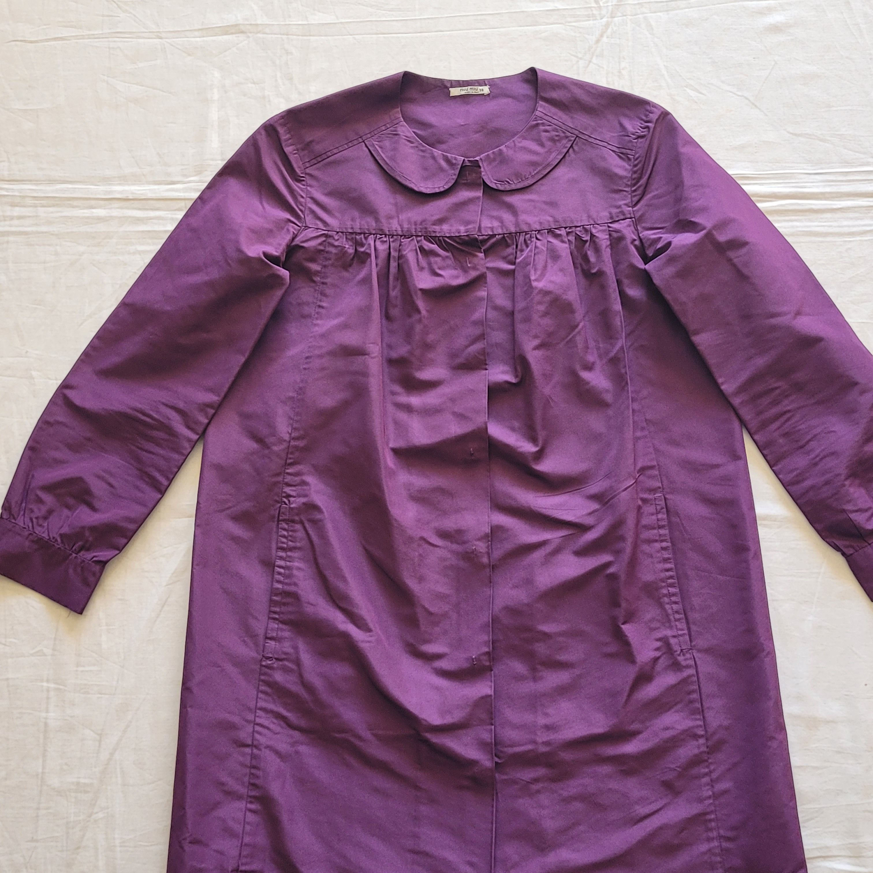 Miu Miu MiuMiu 2000s baby-collar trench Size XS / US 0-2 / IT 36-38 - 3 Thumbnail