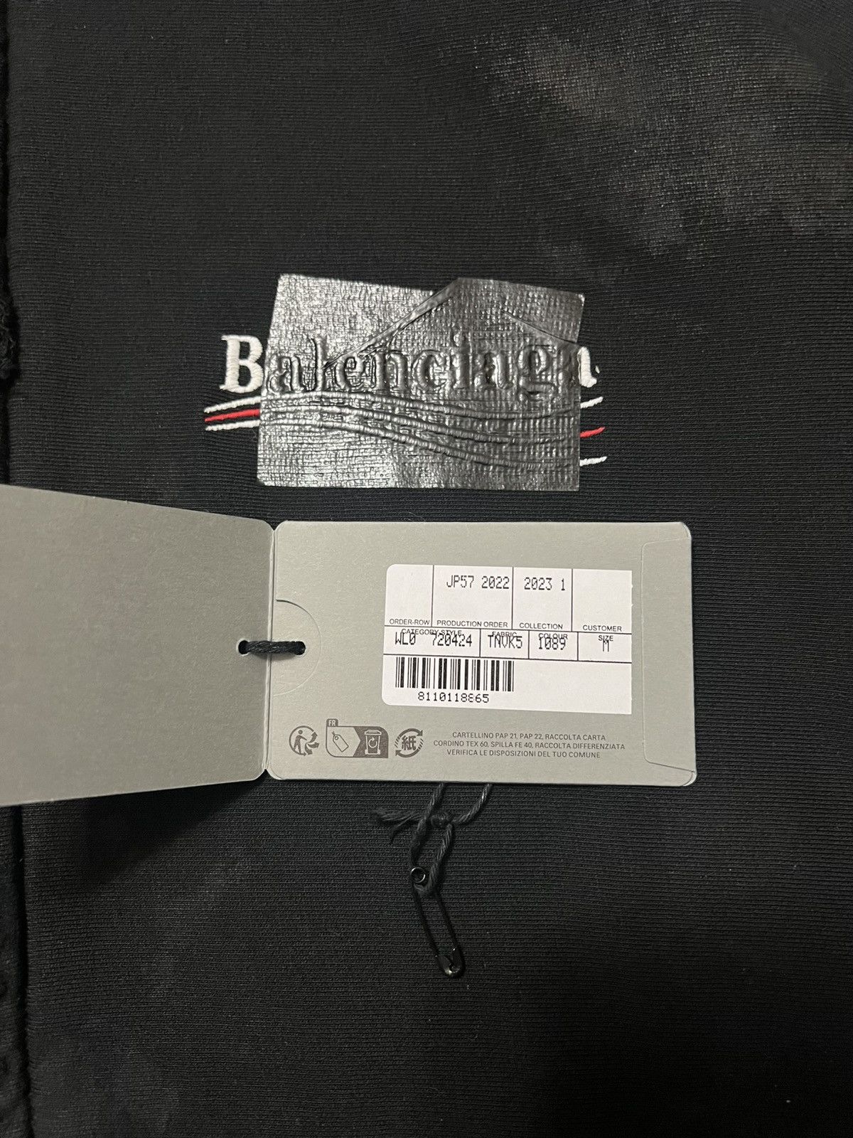 Balenciaga Balenciaga SS23 Mud Gaffer Tape Hoodie BNWT Size US M / EU 48-50 / 2 - 6 Thumbnail