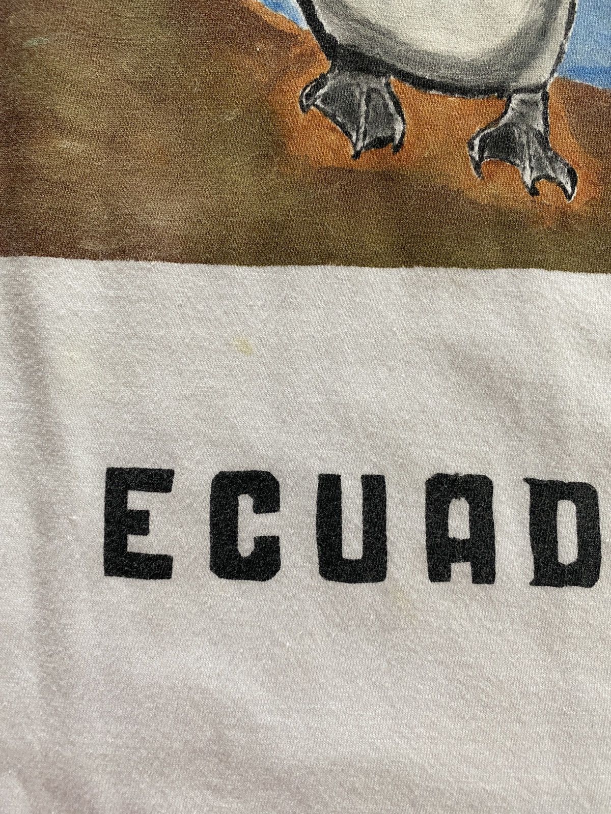 Vintage Vintage Penguin Galapagos Ecuador Single Stitch White Tee Size US XL / EU 56 / 4 - 11 Thumbnail