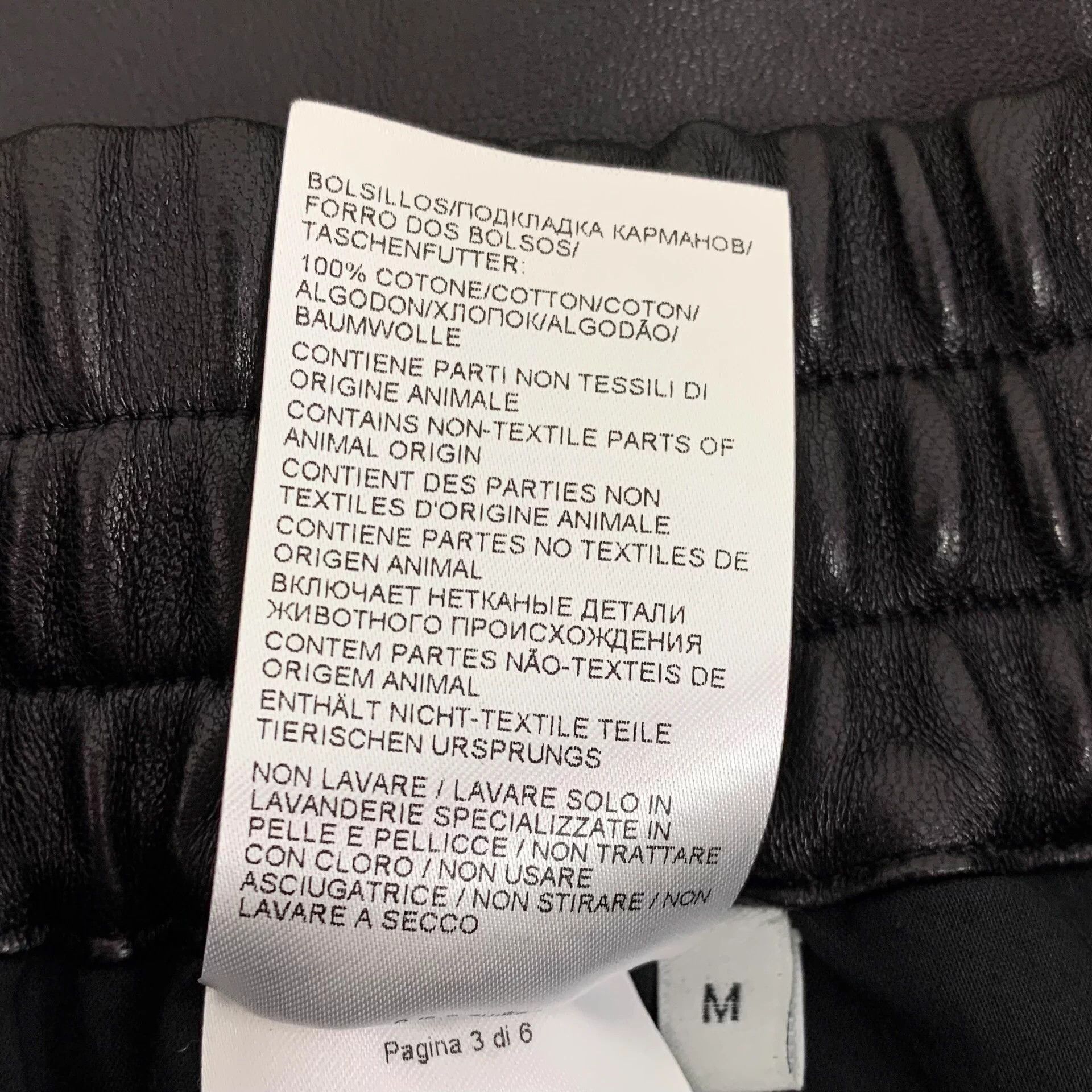 Bottega Veneta Bottega Veneta Black Cotton Lambskin Skirt M Size 26" / US 2 / IT 38 - 7 Thumbnail