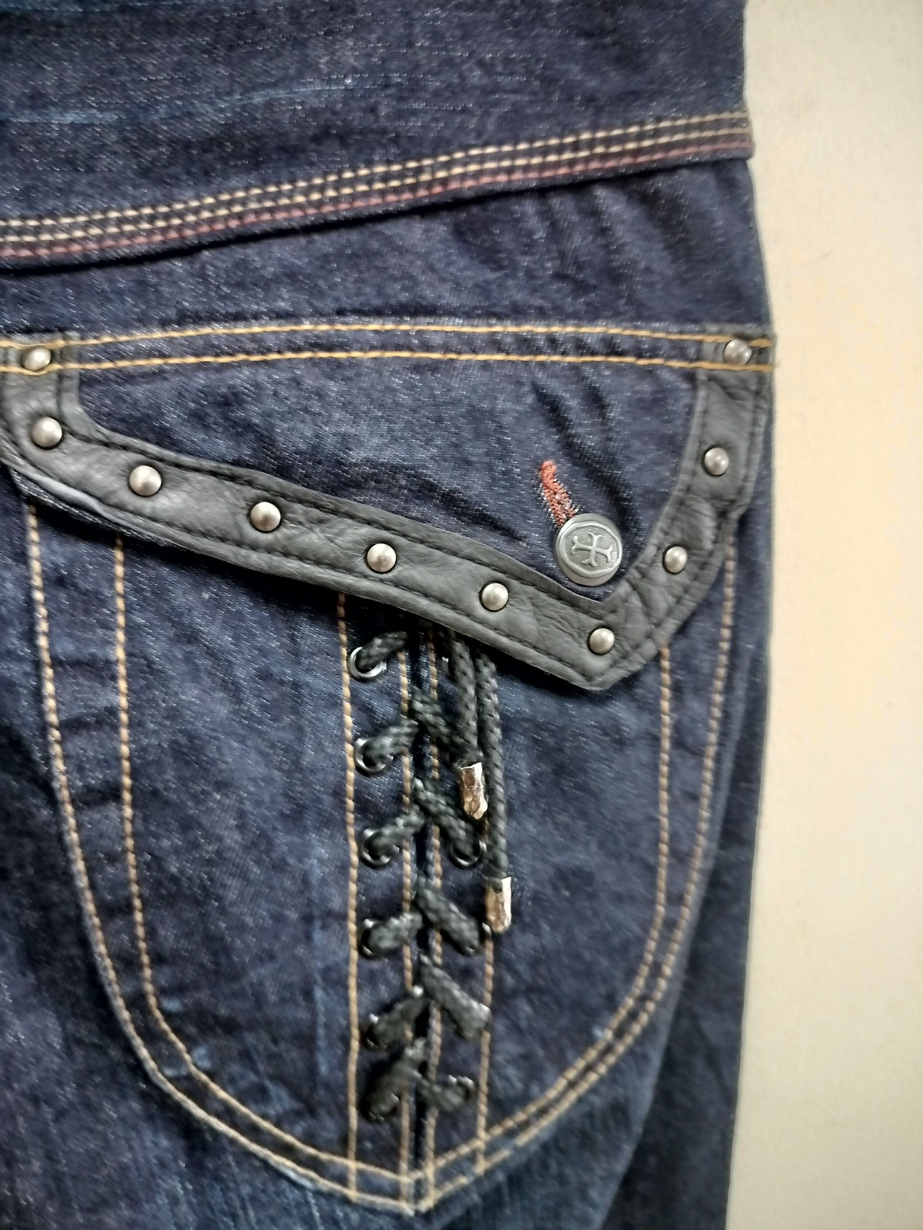 Nicole Club Nicole Club For Men Flare Jeans leather pocket Size US 32 / EU 48 - 9 Thumbnail