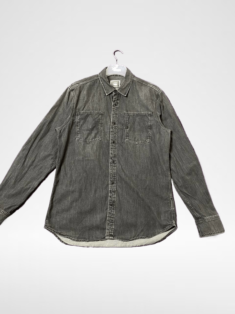 G-Star VINTAGE Denim Shirt Size L Y2K G-Star Raw Size US L / EU 52-54 / 3 - 1 Thumbnail