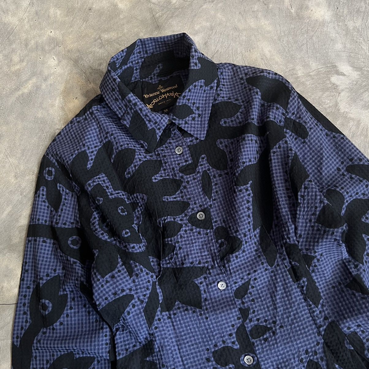 Vivienne Westwood Vivienne Westwood Anglomania Floral Gingham Button up Shirt Size M / US 6-8 / IT 42-44 - 2 Thumbnail