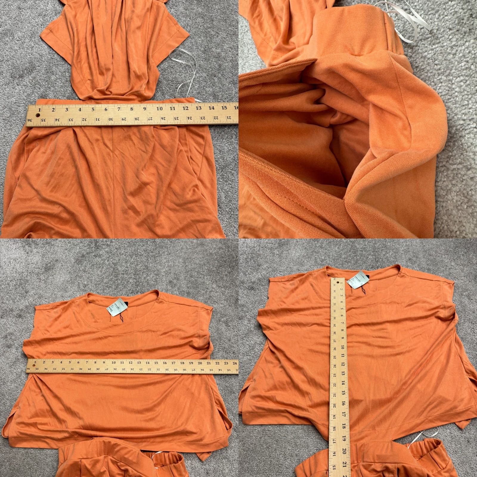 Vintage SEN Jumpsuit Womens 2 Tan Sleeveless Open Back Elastic Waist NWT Bohemian Travel & Going Out 2 Size 26" / US 2 / IT 38 - 11 Thumbnail