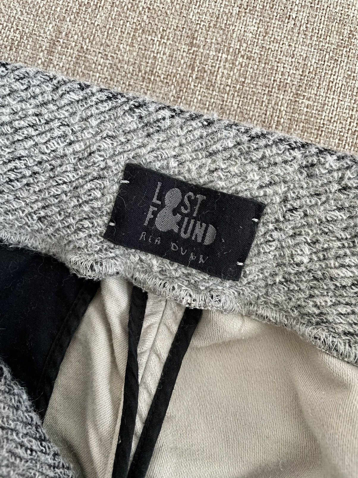 Lost & Found Ria Dunn Lost & Found Ria Dunn Beige Curved J-Cut Ramie Pant Trousers Size US 30 / EU 46 - 11 Thumbnail