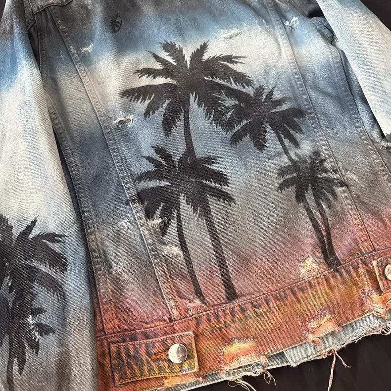 Amiri Amiri Palm Denim Trucker Jacket-2506 Size US S / EU 44-46 / 1 - 4 Thumbnail