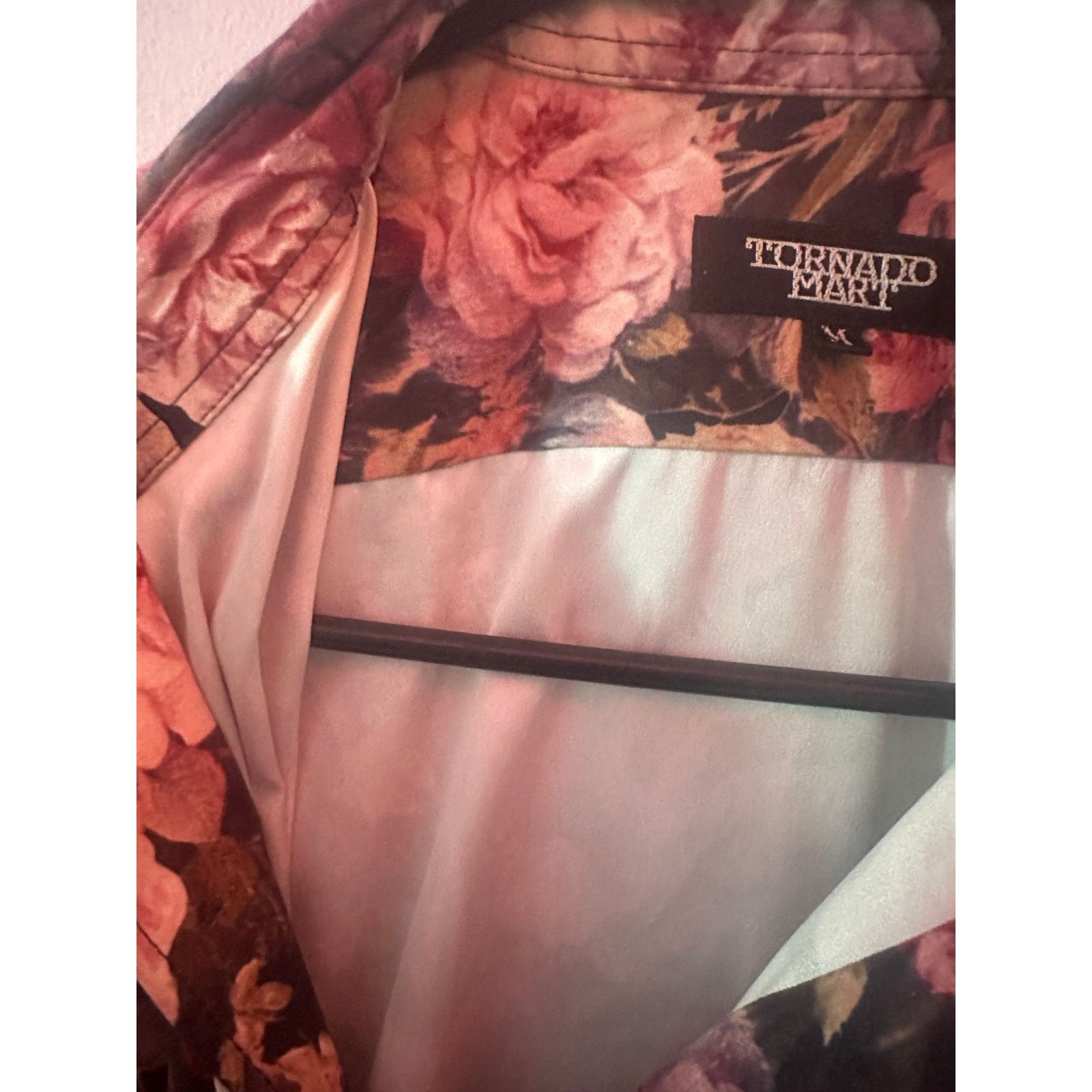 Japanese Brand × Tornado Mart Tornado Mart Floral All Over Pattern Button Up Long Sleeves Size US S / EU 44-46 / 1 - 6 Thumbnail