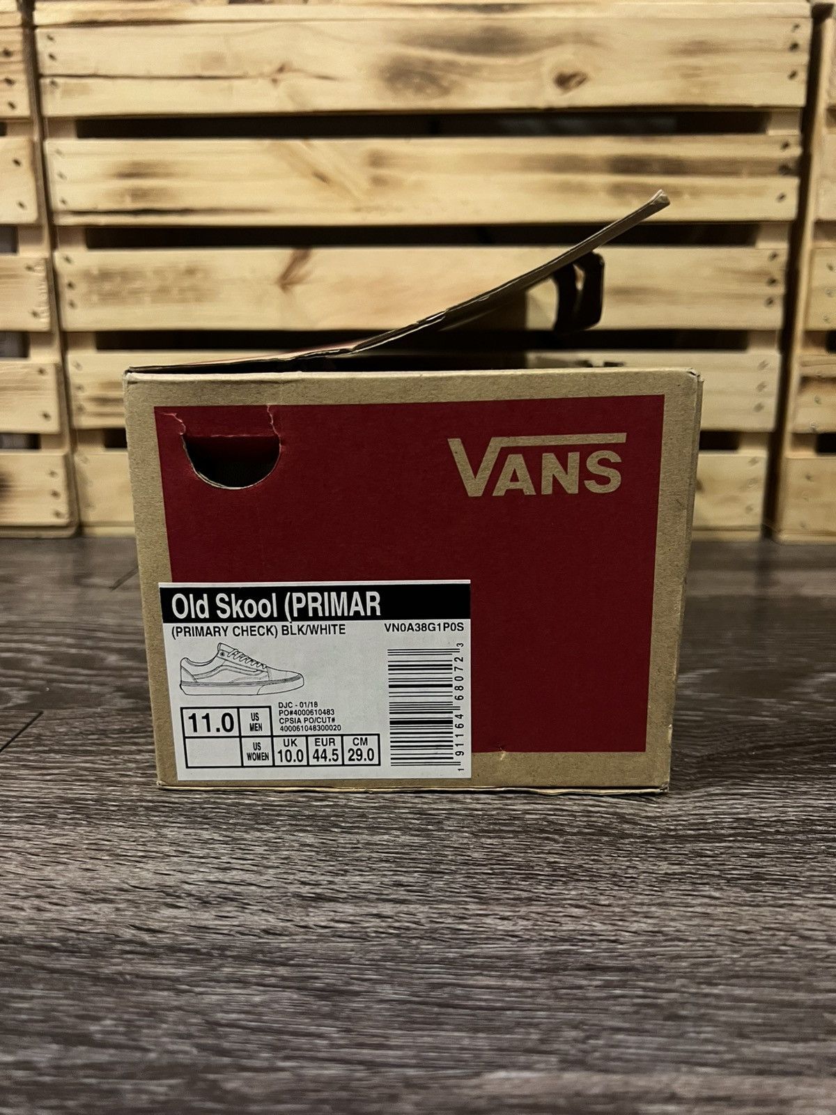 Vans Vans Old Skool Black Checkered Print Sneakers Size 11 Size US 11 / EU 44 - 8 Thumbnail