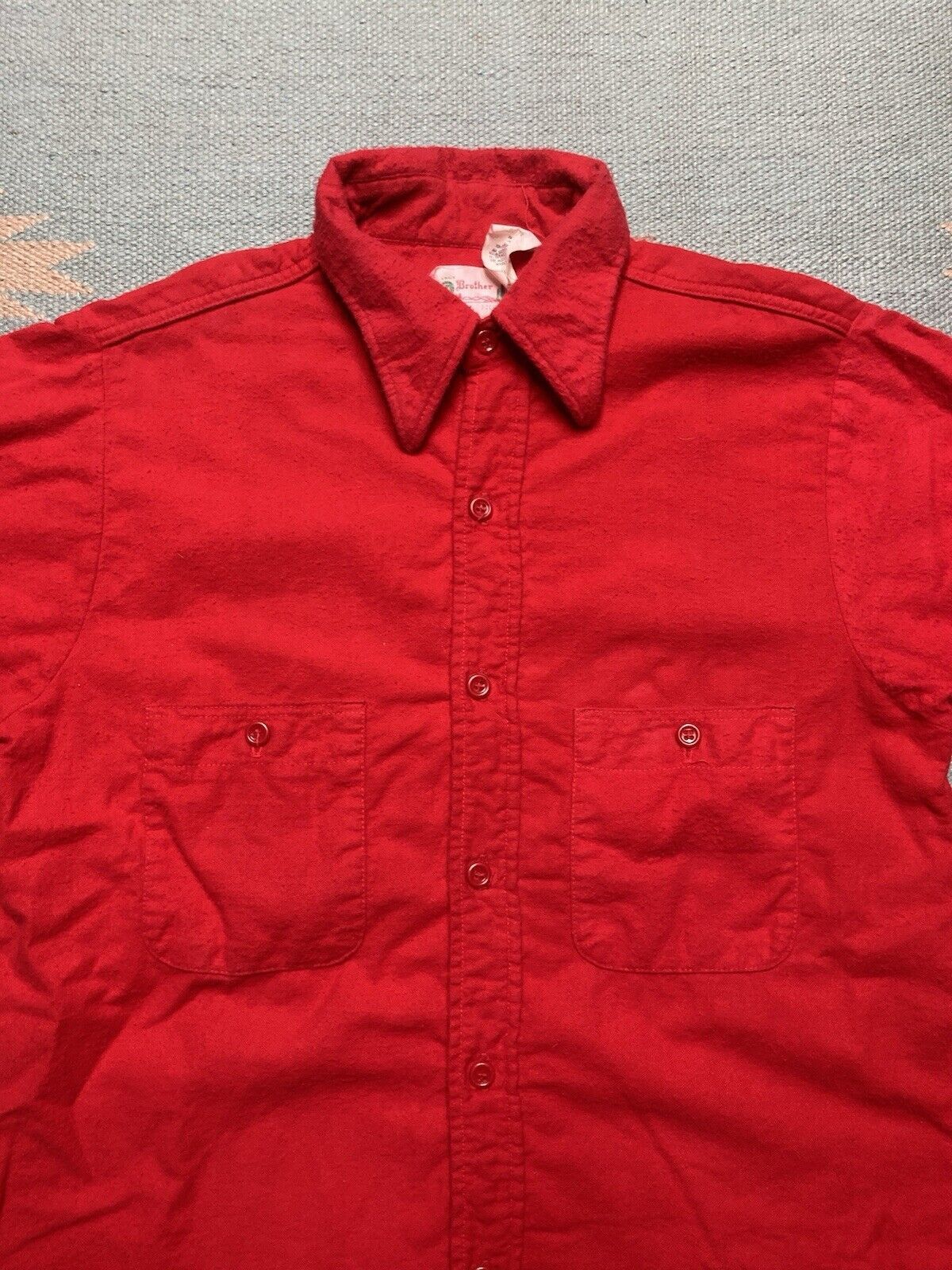 FiveBrother × Vintage 60s five brother chamois work shirt brushed cotton flannel M Size US M / EU 48-50 / 2 - 2 Thumbnail