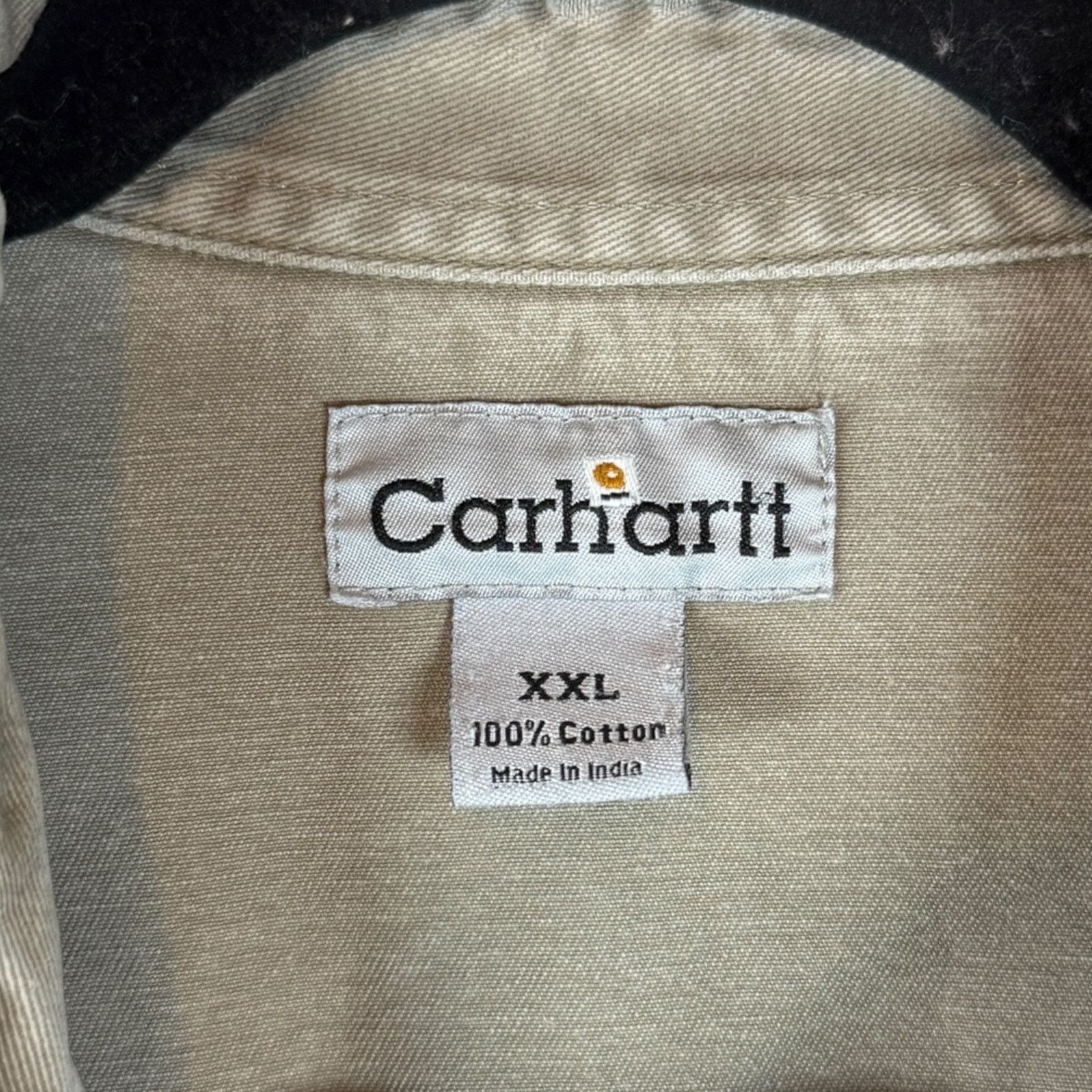 Carhartt Vintage Carhartt Shirt Mens 2XL Khaki Green Western Snap Size US XXL / EU 58 / 5 - 3 Thumbnail