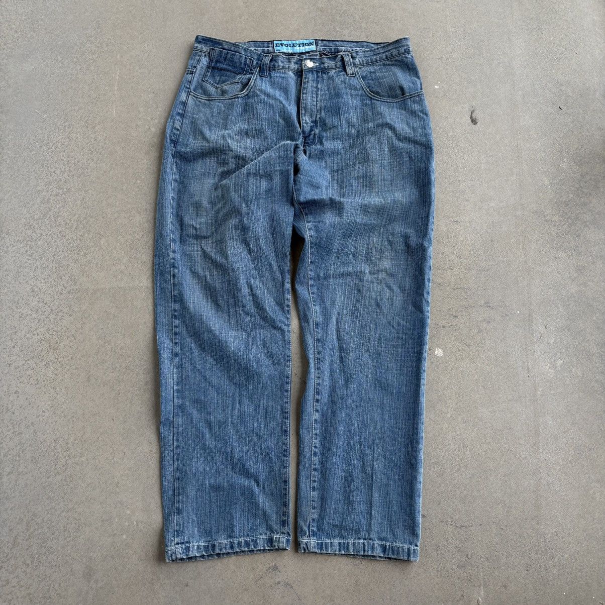 Southpole × Vintage Vintage Y2K Evolution Baggy Blue jeans Skater pants rare 38 Size US 40 / EU 56 - 2 Thumbnail