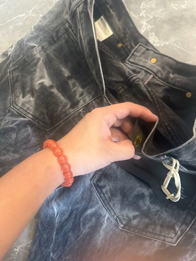 Fear of God Fear of God Black water corrugated jeans Size US 29 - 5 Thumbnail