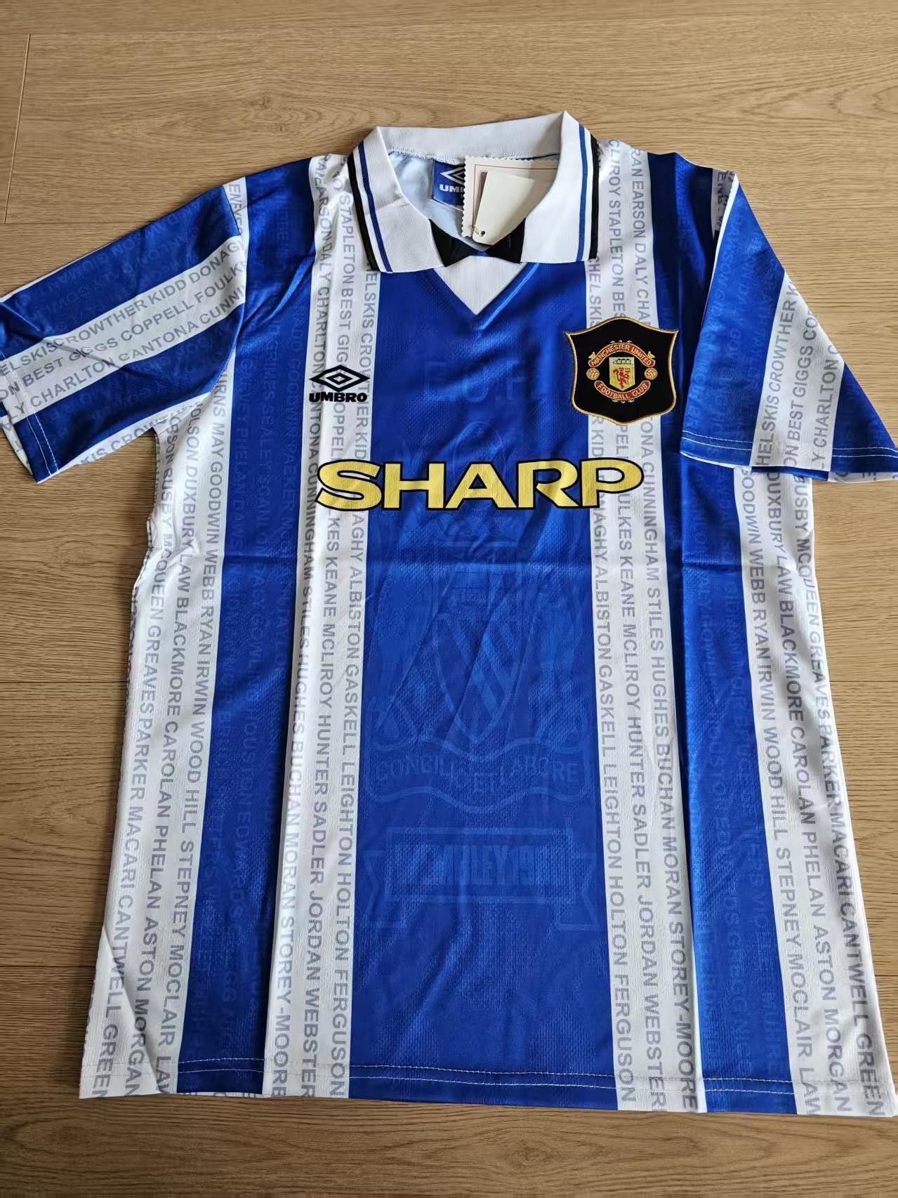 Other 1994 1996 MUFC Jersey Away Blue Size US XXL / EU 58 / 5 - 1 Thumbnail