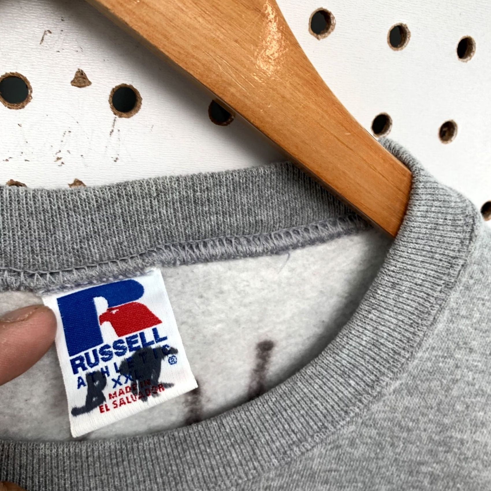 Russell Athletic VINTAGE Russell Athletic Sweatshirt Mens 2XL Gray 90s Made USA Crewneck Size US XXL / EU 58 / 5 - 3 Thumbnail