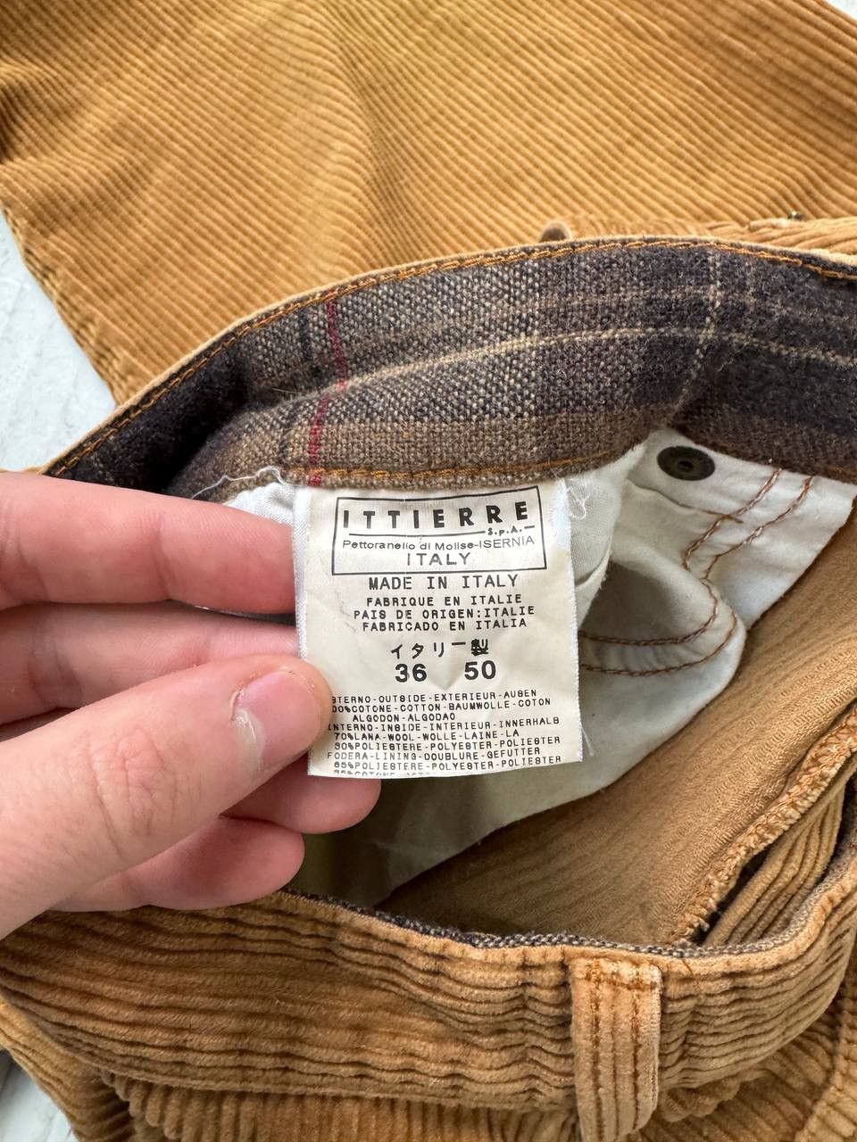 Dolce & Gabbana Vintage Dolce Gabbana Corduroy Pants Big Logo Baggy 90s Size US 34 / EU 50 - 10 Thumbnail