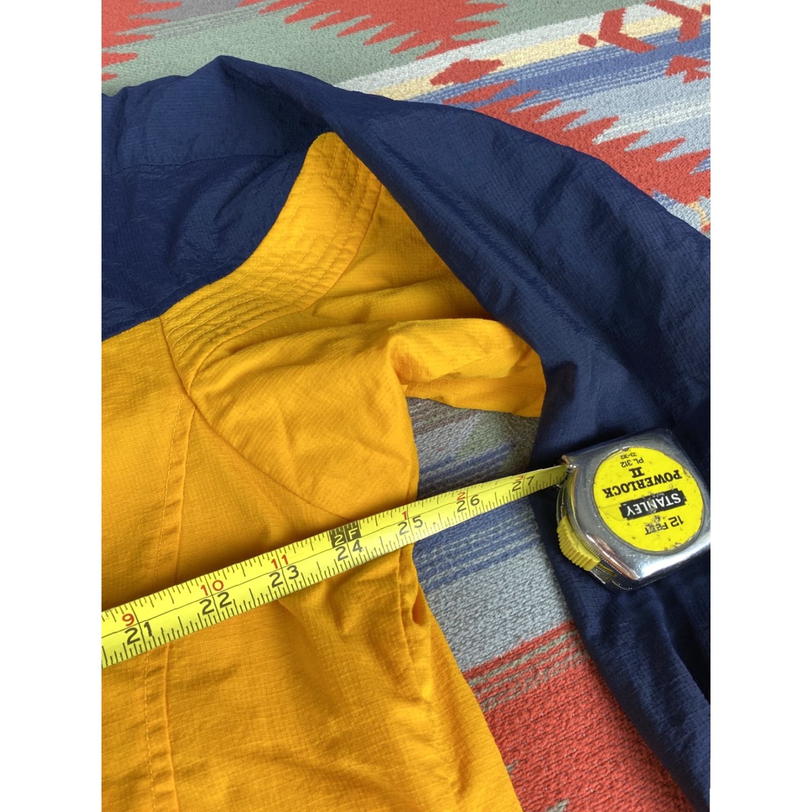 Vintage VINTAGE Columbia Windbreaker Jacket Womens M Yellow Blue 90s Womens Size M / US 6-8 / IT 42-44 - 5 Thumbnail