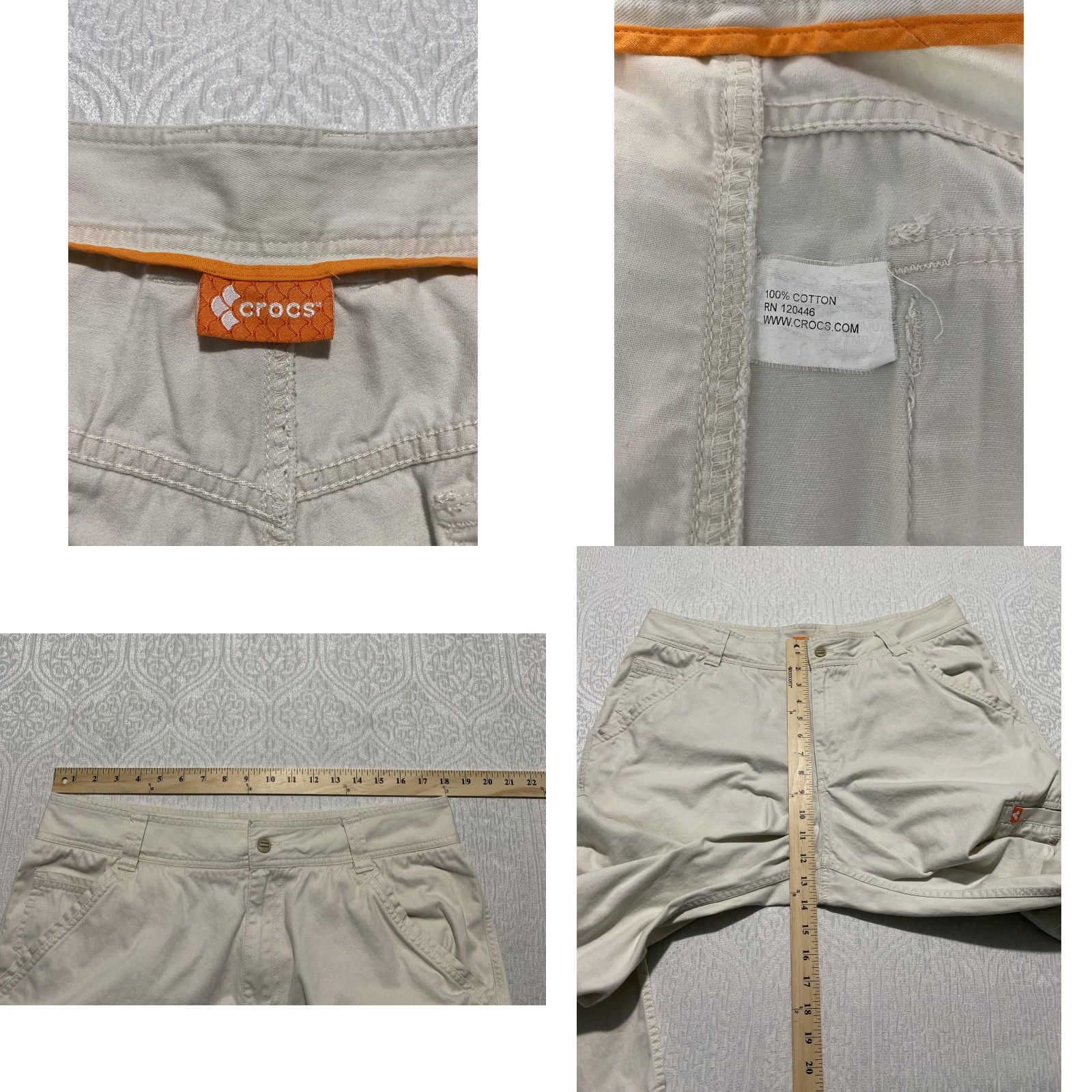 Crocs VINTAGE? No — Brand: Crocs Men’s Pants 36x31 Khaki Carpenter Utility 100% Cotton Straight Leg Workwear, 5-Pocket, Zip Fly, Beige, Be... Size US 36 / EU 52 - 8 Thumbnail