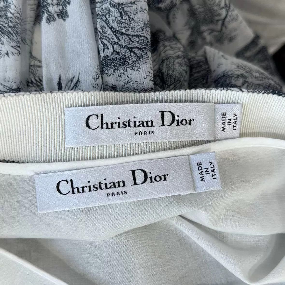 Dior Women's Dior Zoo Print Logo Double-Layer Long Dress 34 Size 25" / US 0 / IT 36 - 4 Thumbnail