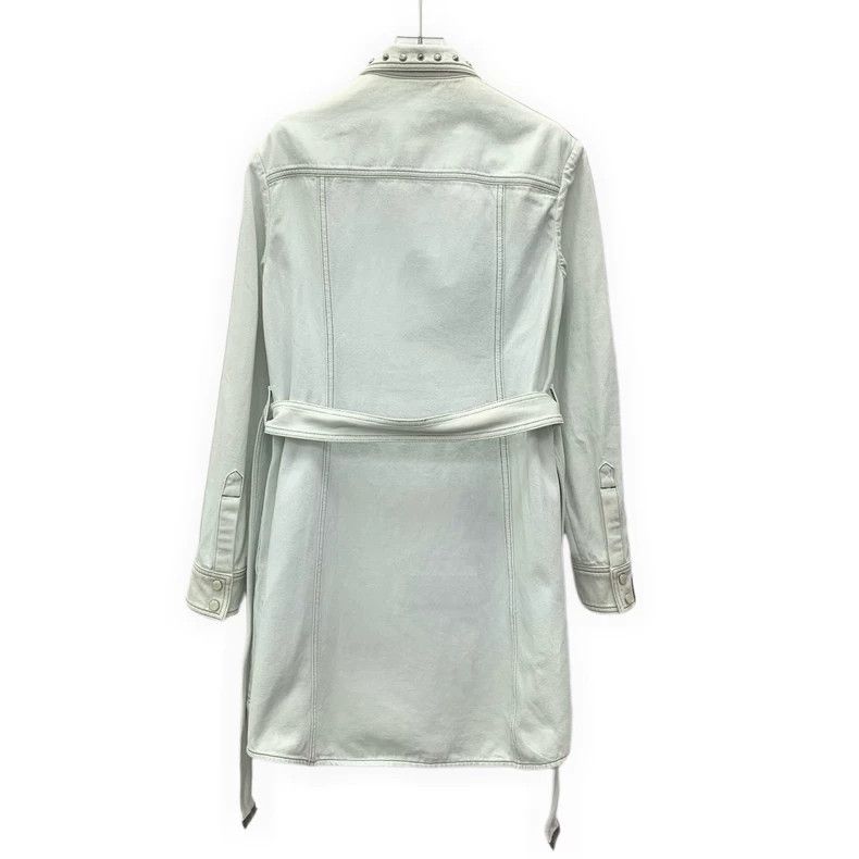 Louis Vuitton Louis Vuitton Light Blue Washed Studded Cotton Lapel Long Size XS / US 0-2 / IT 36-38 - 2 Thumbnail