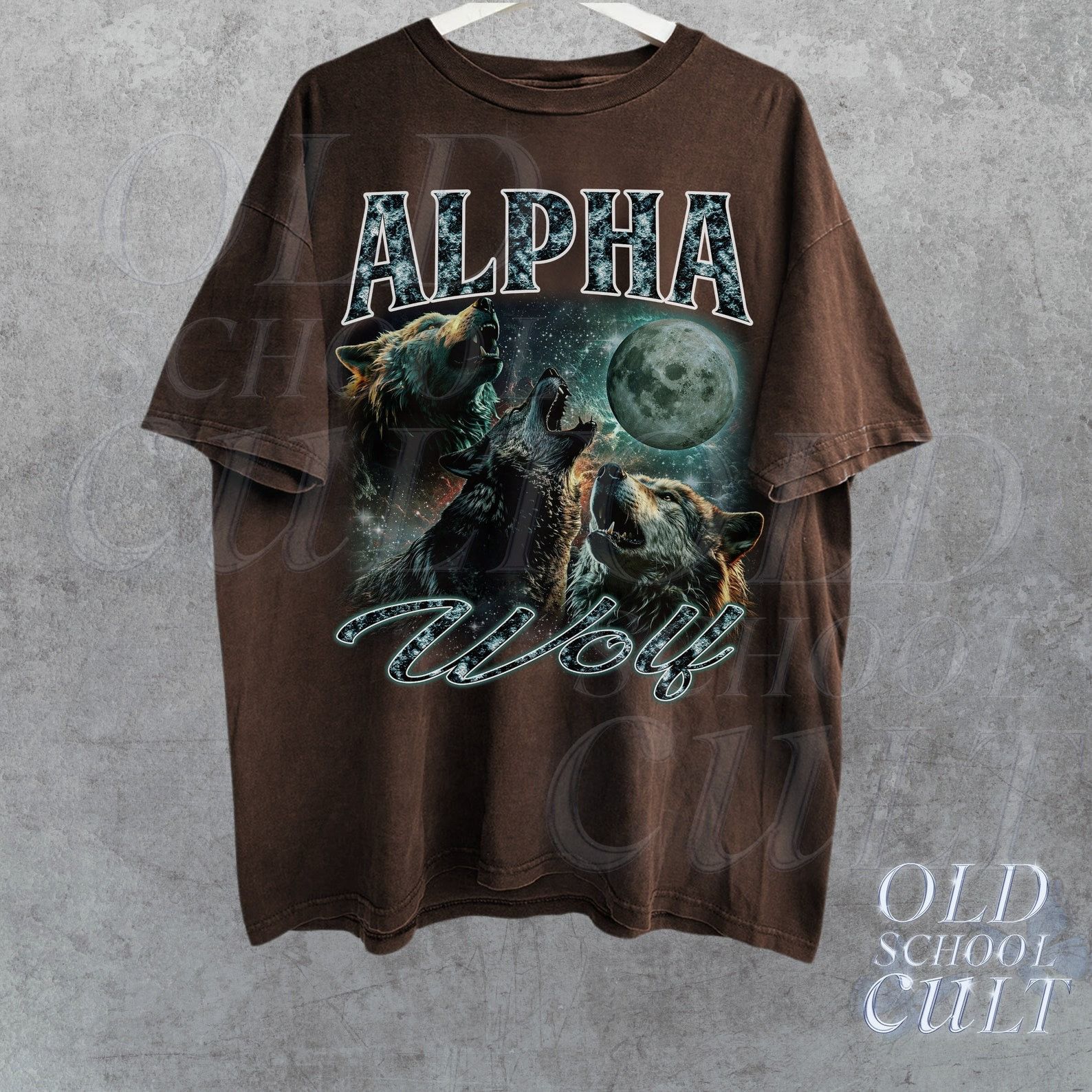 The Unbranded Brand Alpha Wolf Vintage Graphic T-Shirt Size US M / EU 48-50 / 2 - 2 Thumbnail