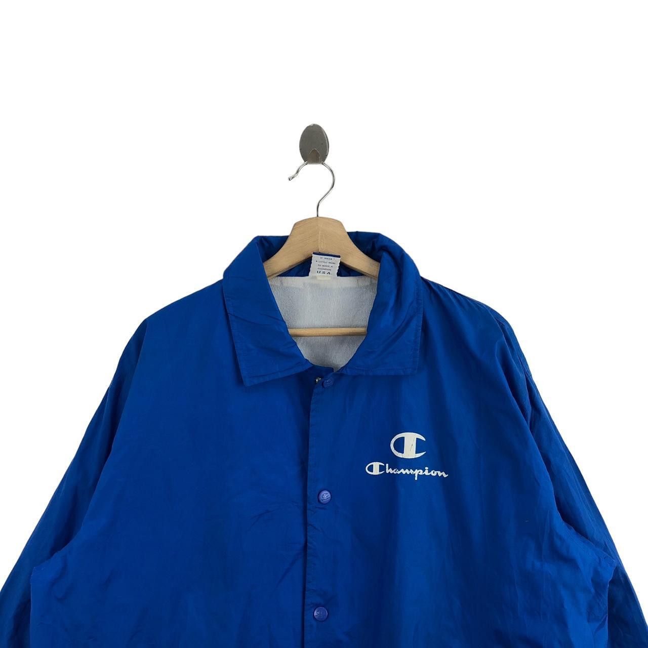 Champion Vintage CHAMPION PRODUCTS USA Blue Coach Jacket Windbreaker Size US M / EU 48-50 / 2 - 4 Thumbnail