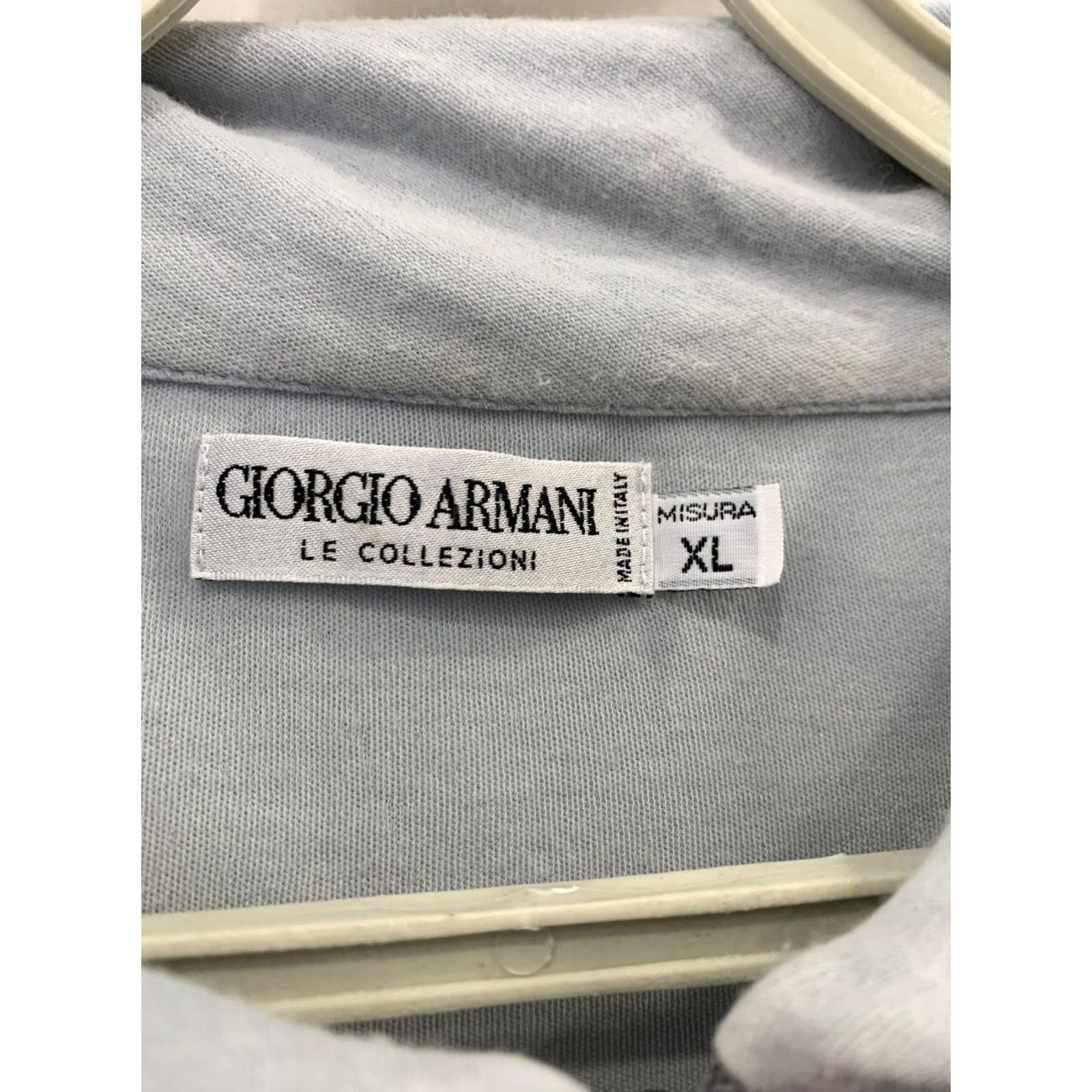 Giorgio Armani VINTAGE Giorgio Armani Le Collezioni Polo Shirt 1/4 Zip XL Blue Men Polo Shirt XL Blue Armani Le Collezioni 90s Size US XL / EU 56 / 4 - 3 Thumbnail