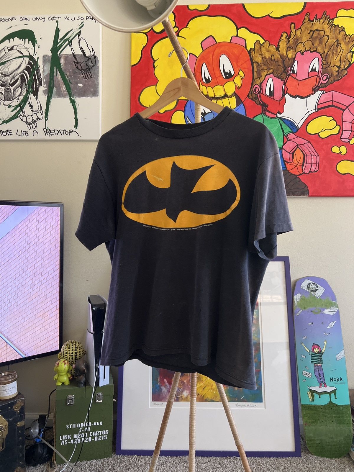 Vintage 80s Jesus Batman Tee Size US L / EU 52-54 / 3 - 1 Thumbnail