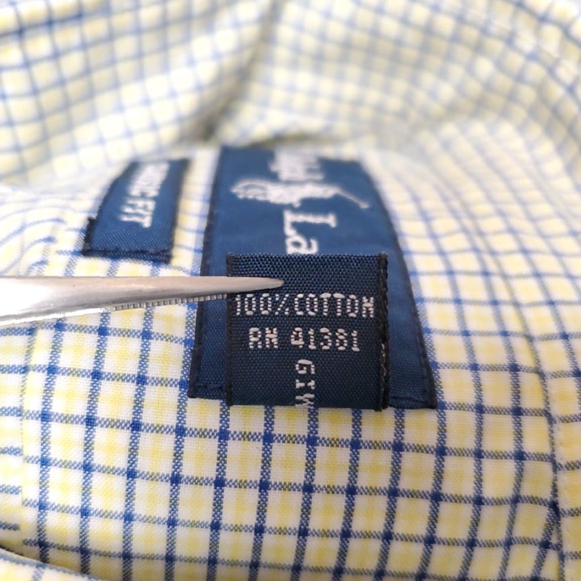 Ralph Lauren Ralph Lauren Shirt Men M Yellow Blue Check Classic Short Sleeve Pony Casual Size US M / EU 48-50 / 2 - 5 Thumbnail