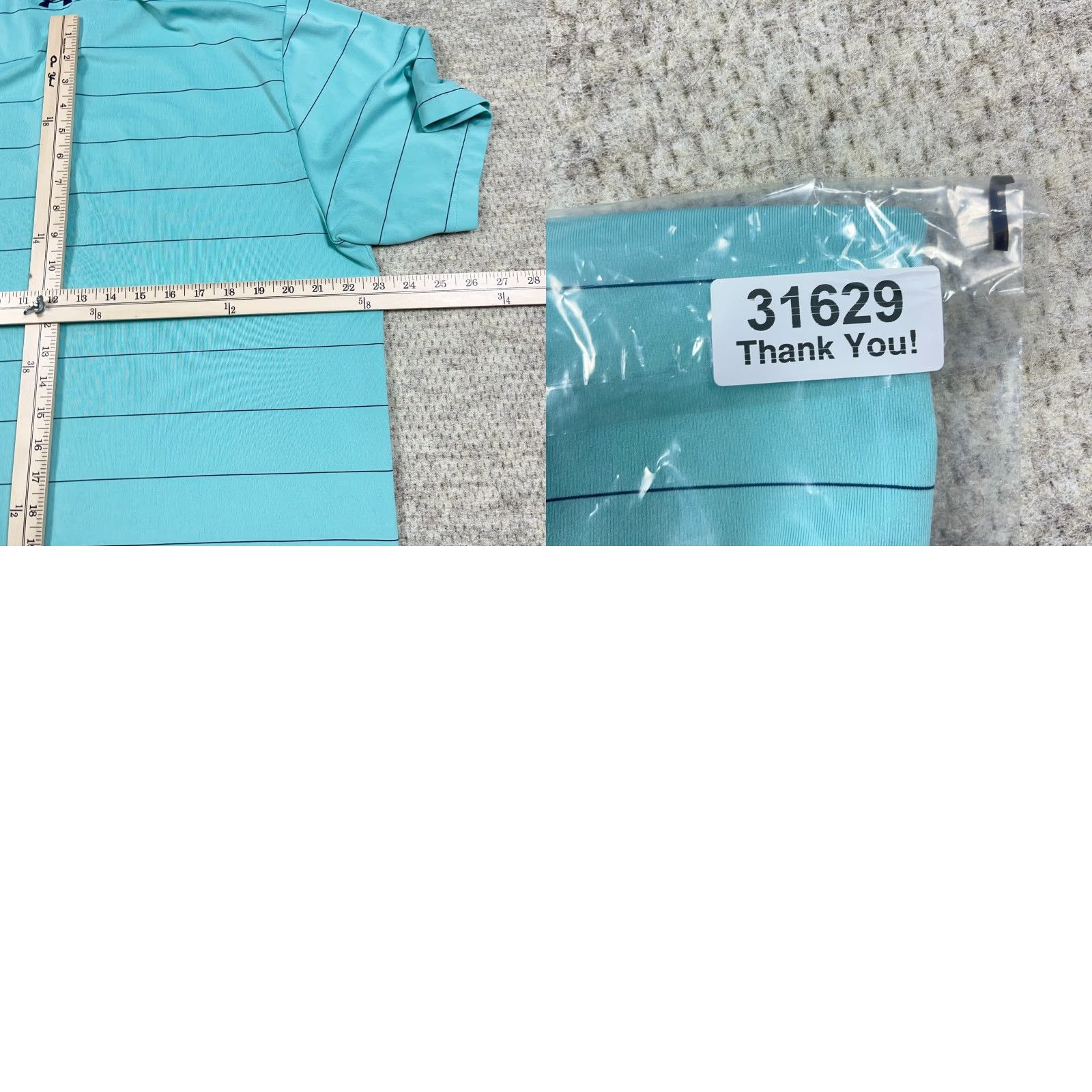 Under Armour VINTAGE Under Armour Polo Shirt Men XL Teal Blue Striped Heat Gear Performance Size US XL / EU 56 / 4 - 9 Thumbnail