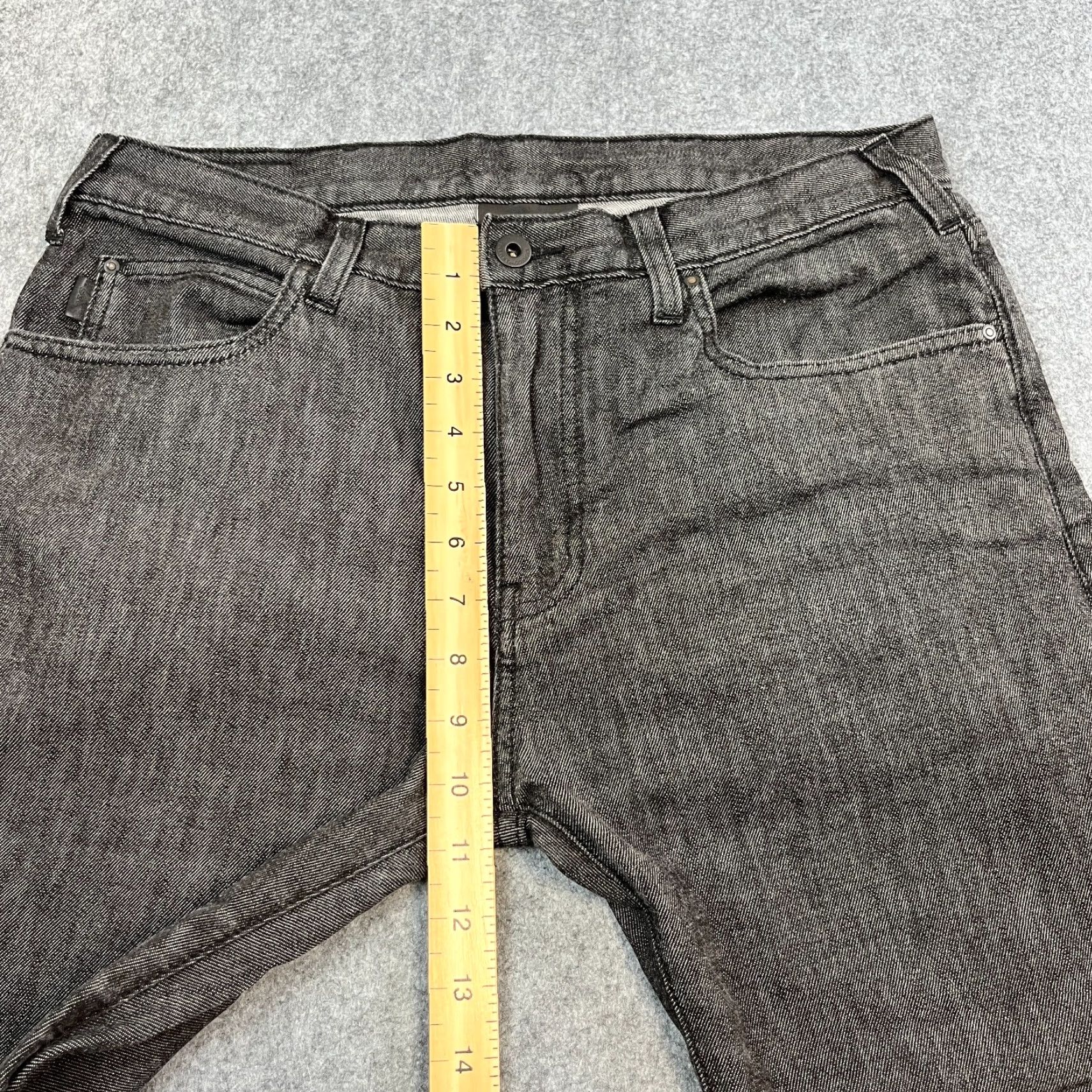Emporio Armani Emporio Armani J45 Jeans Mens 32 Regular Straight Dark Wash Black Stretch Denim 5-Pocket GA GA Size US 32 / EU 48 - 5 Thumbnail