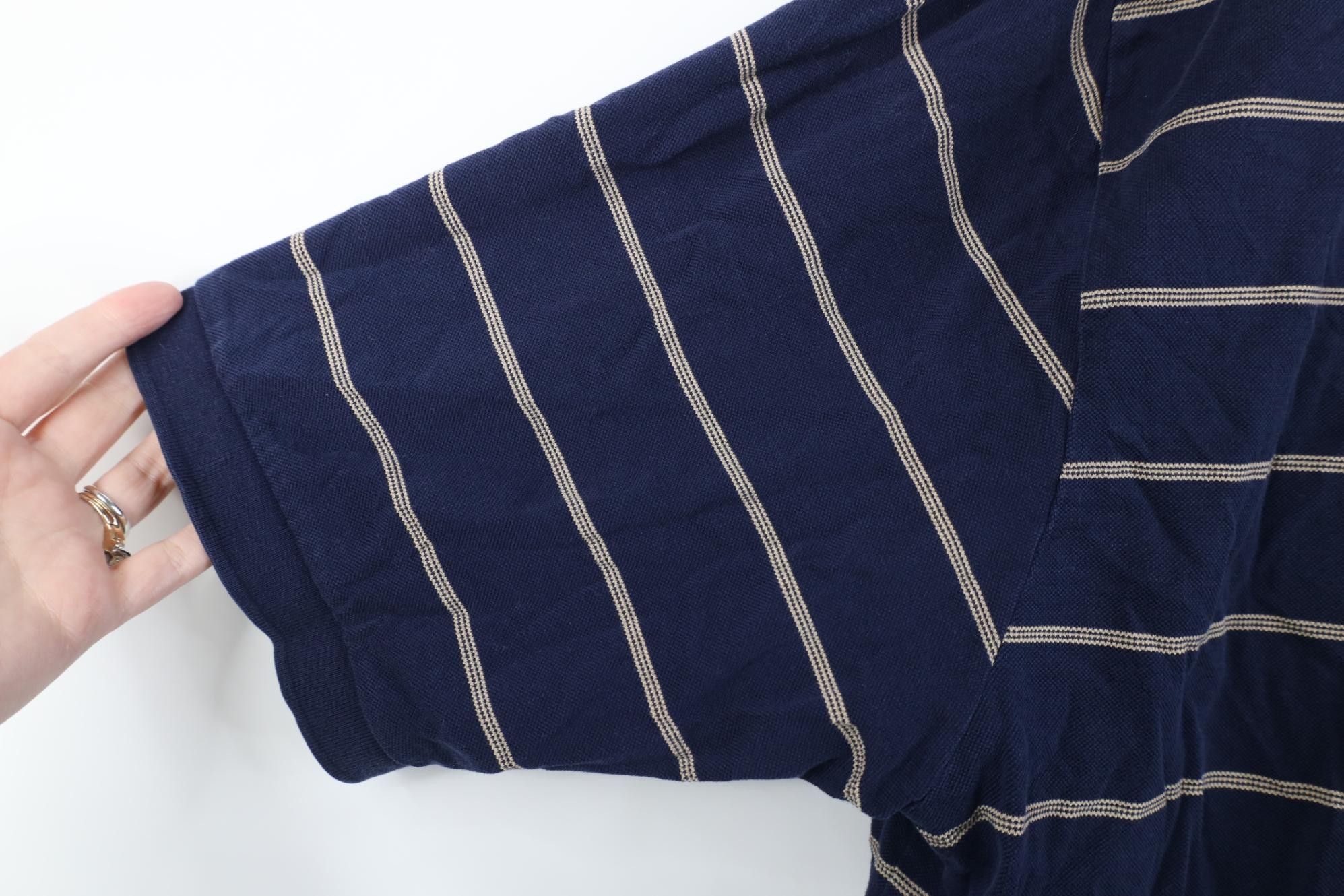 Polo Ralph Lauren Vintage Polo Golf Ralph Lauren Striped Knit Polo Shirt Blue Size US XL / EU 56 / 4 - 8 Thumbnail